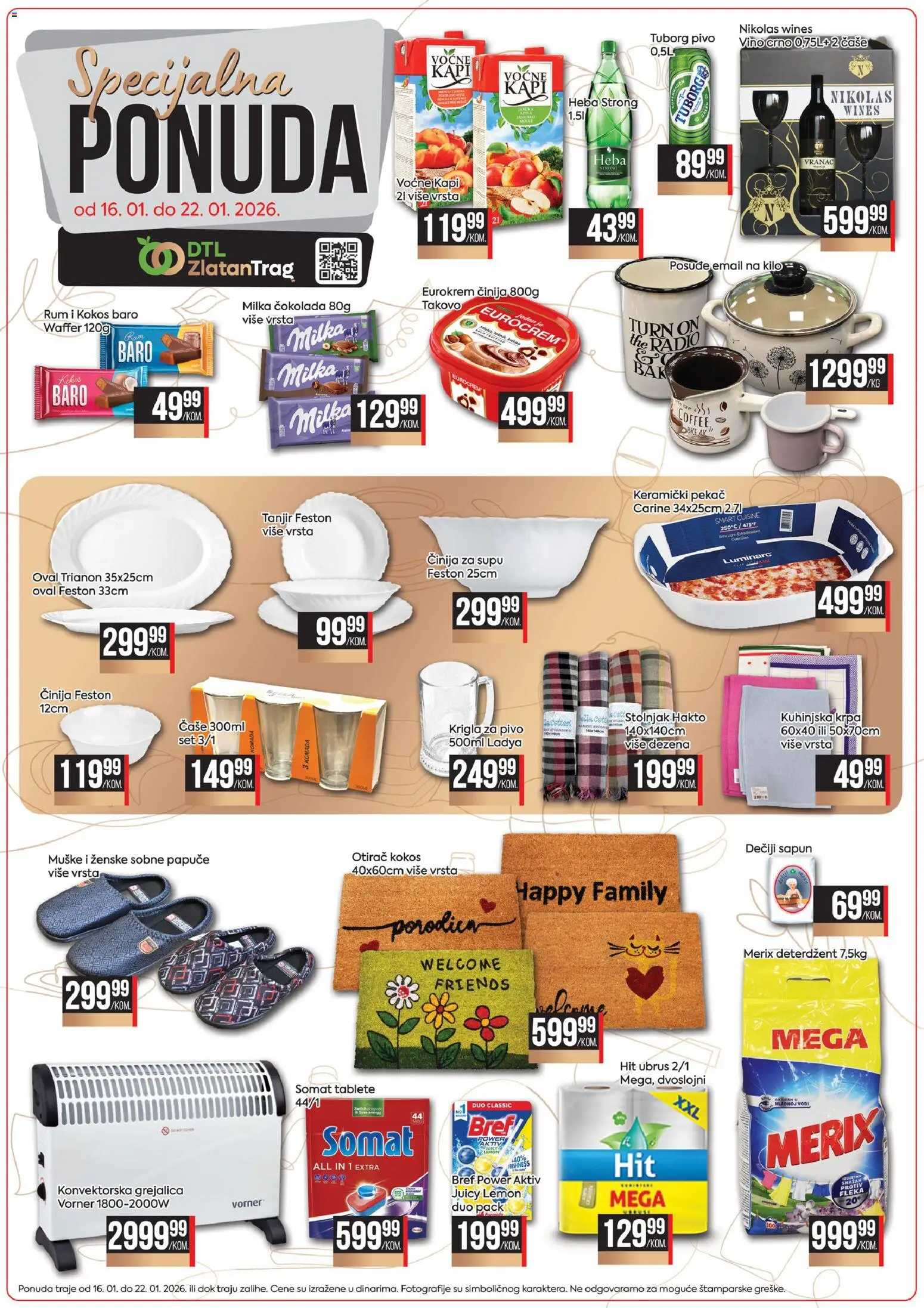 Zlatan Trag katalog - važi od 16.01.2026 | Strana: 2 | Proizvode: Bref, Papuče, Vranac, Pivo