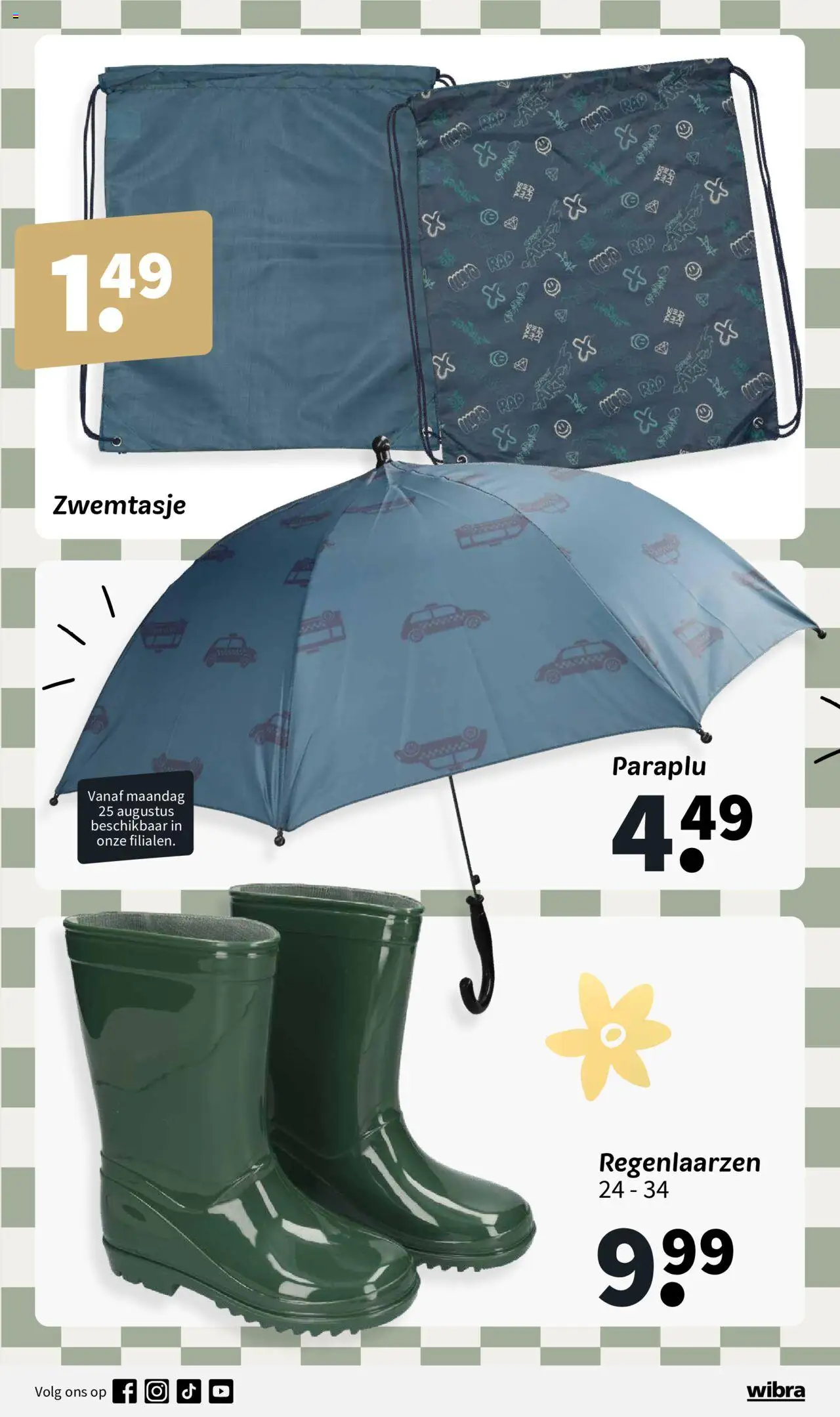  | Pagina: 14 | Producten: Paraplu, Regenlaarzen