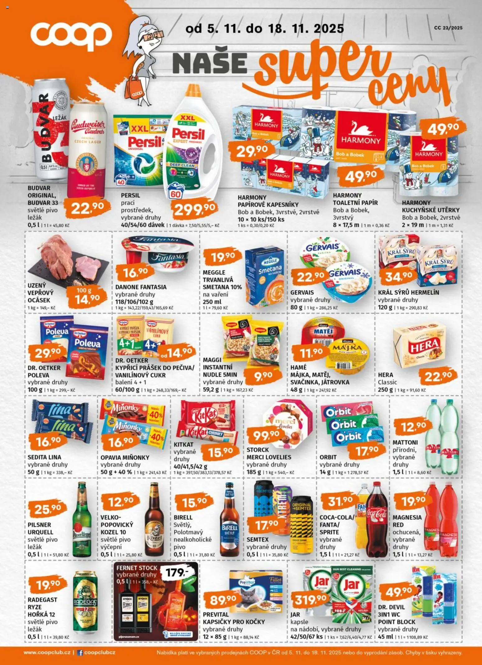 Trefa leták od 12.11.2025 | Strana: 9 | Produkty: Pivo, Smetana, Kozel 10, Fernet