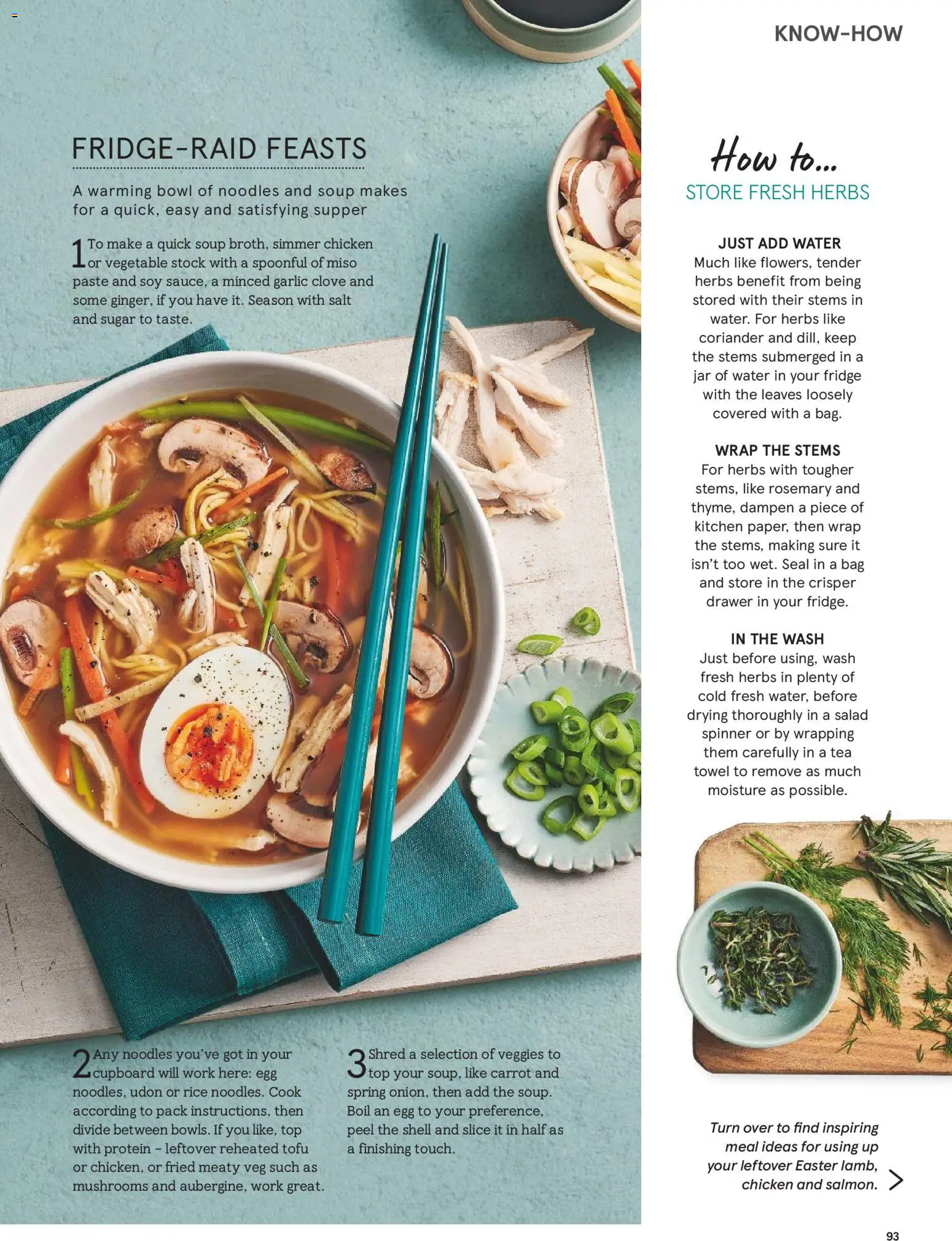 {H1} | Page: 93 | Products: Tofu, Rice, Tea, Soup