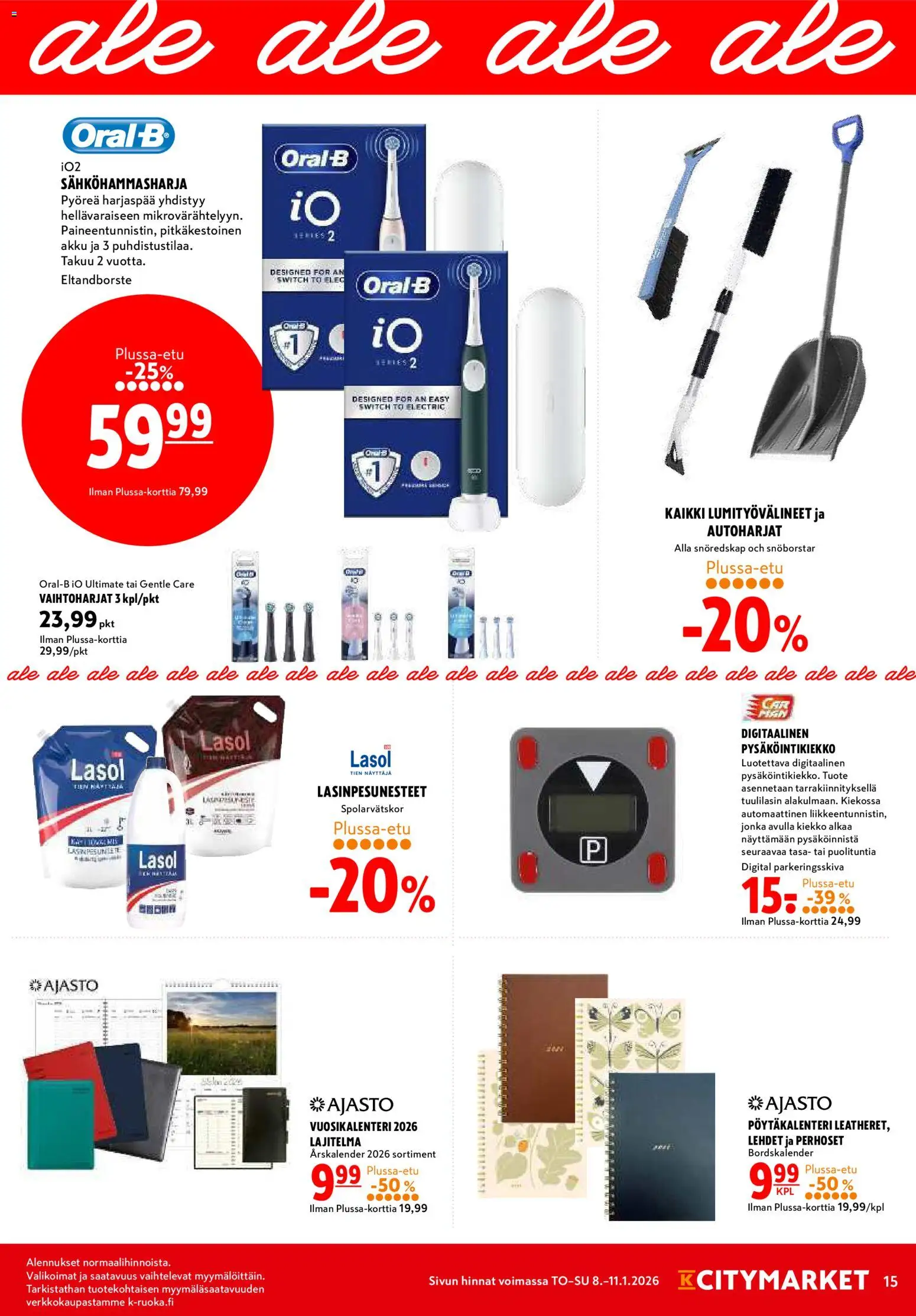 K-Citymarket tarjoukset – voimassa 08.01.2026 alkaen | Sivu: 15 | Tuotteet: Sähköhammasharja, Akku