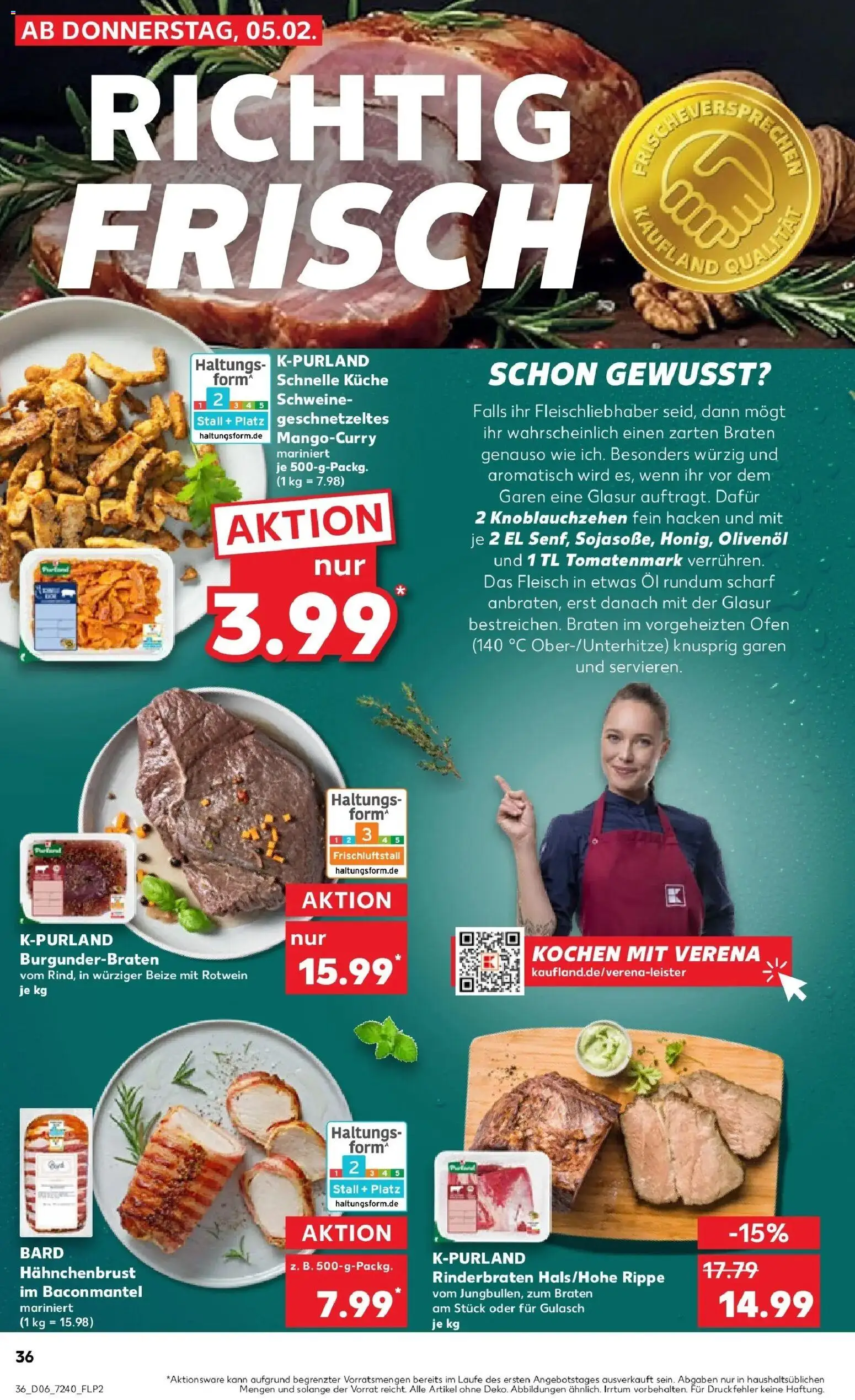Kaufland prospekt Siegen	 – gültig ab 09.02.2026 | Seite: 36 | Produkte: Ofen, Rotwein, Olivenol, Hahnchenbrust