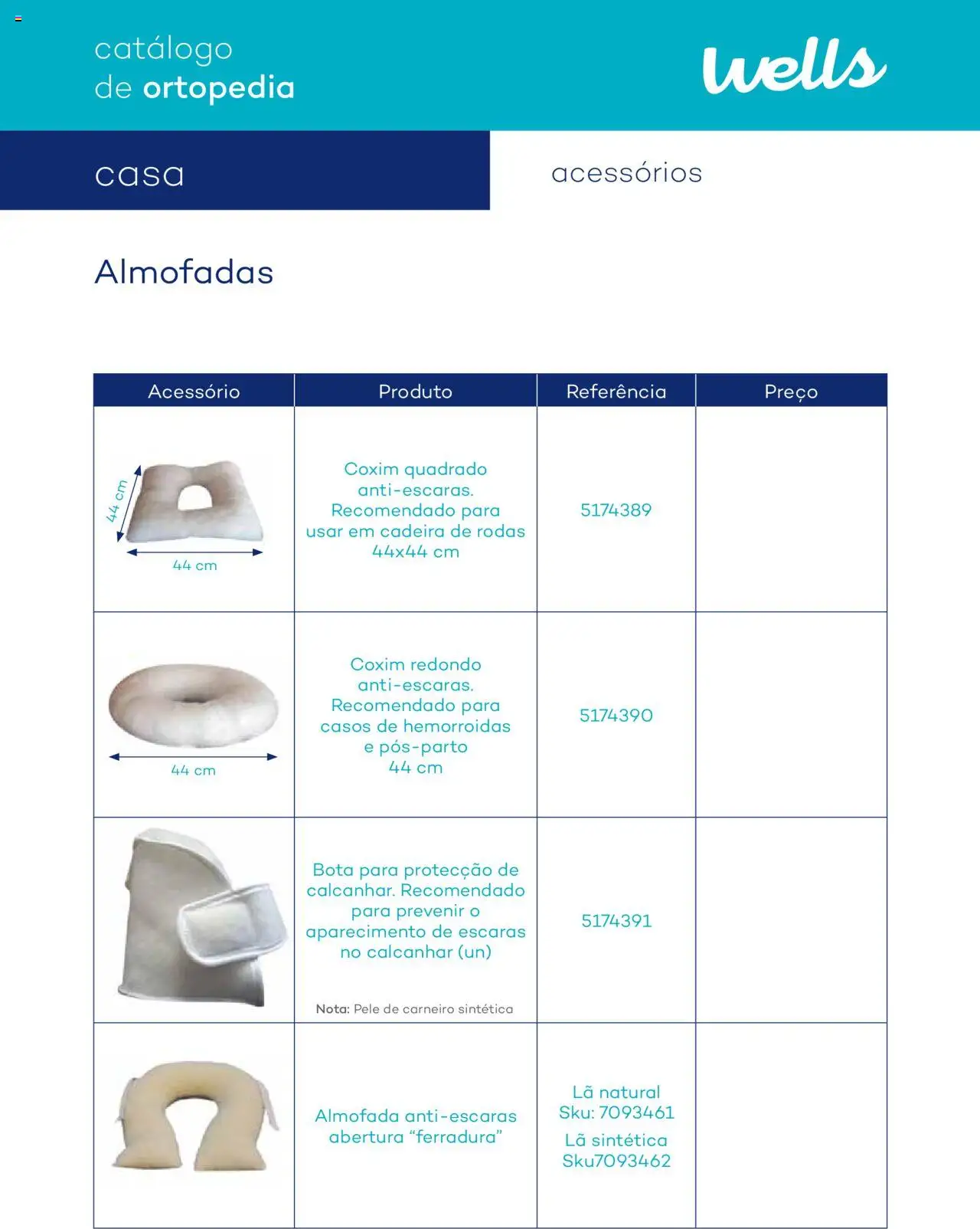 Well’s Catálogo de Ortopedia │ válido de 12.02.2024 | Página: 117 | Produtos: Almofada, Cadeira