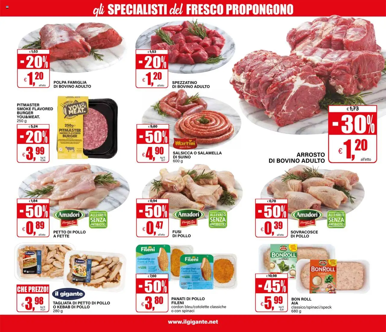 Volantino Il Gigante del 13.10.2025 | Pagina: 17 | Prodotti: Petto di Pollo, Salamella, Pollo, Spinaci
