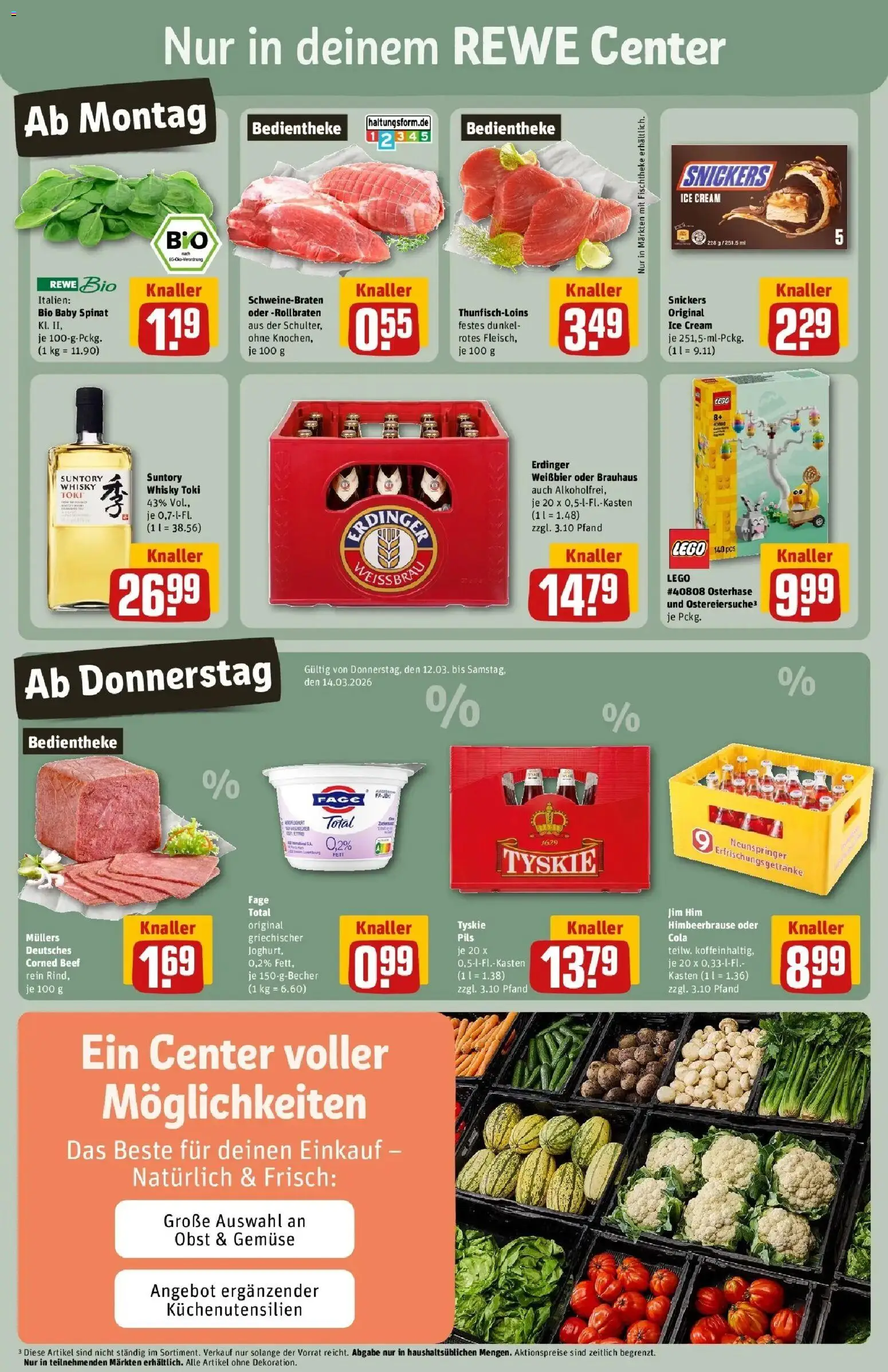 Rewe Prospekt Brandenburg An Der Havel	 – gültig ab 09.03.2026 | Seite: 3 | Produkte: Whisky, Cola, Weißbier, Gemüse