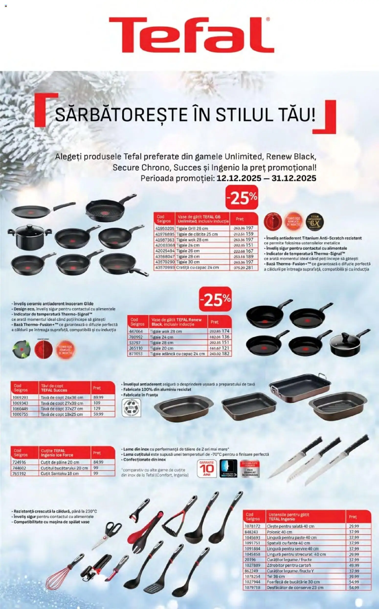 Noul catalog Selgros – valabil de la 12.12.2025 | Pagină: 15 | Produse: Mașină De Spălat, Cratiță, Clătite, Paste