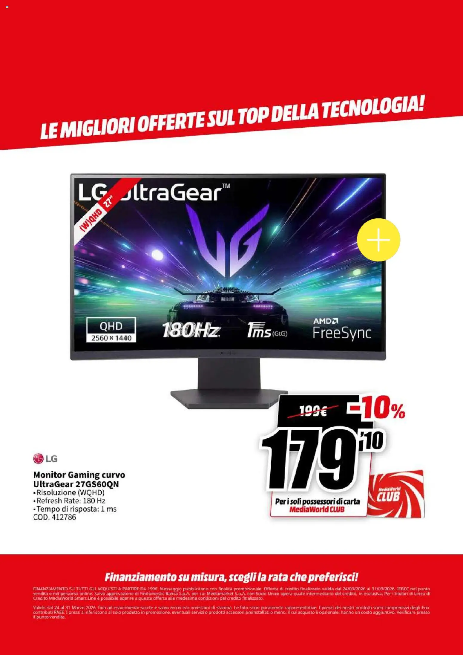 Volantino Media World del 24.03.2026 | Pagina: 13 | Prodotti: Monitor, Top, Stampa