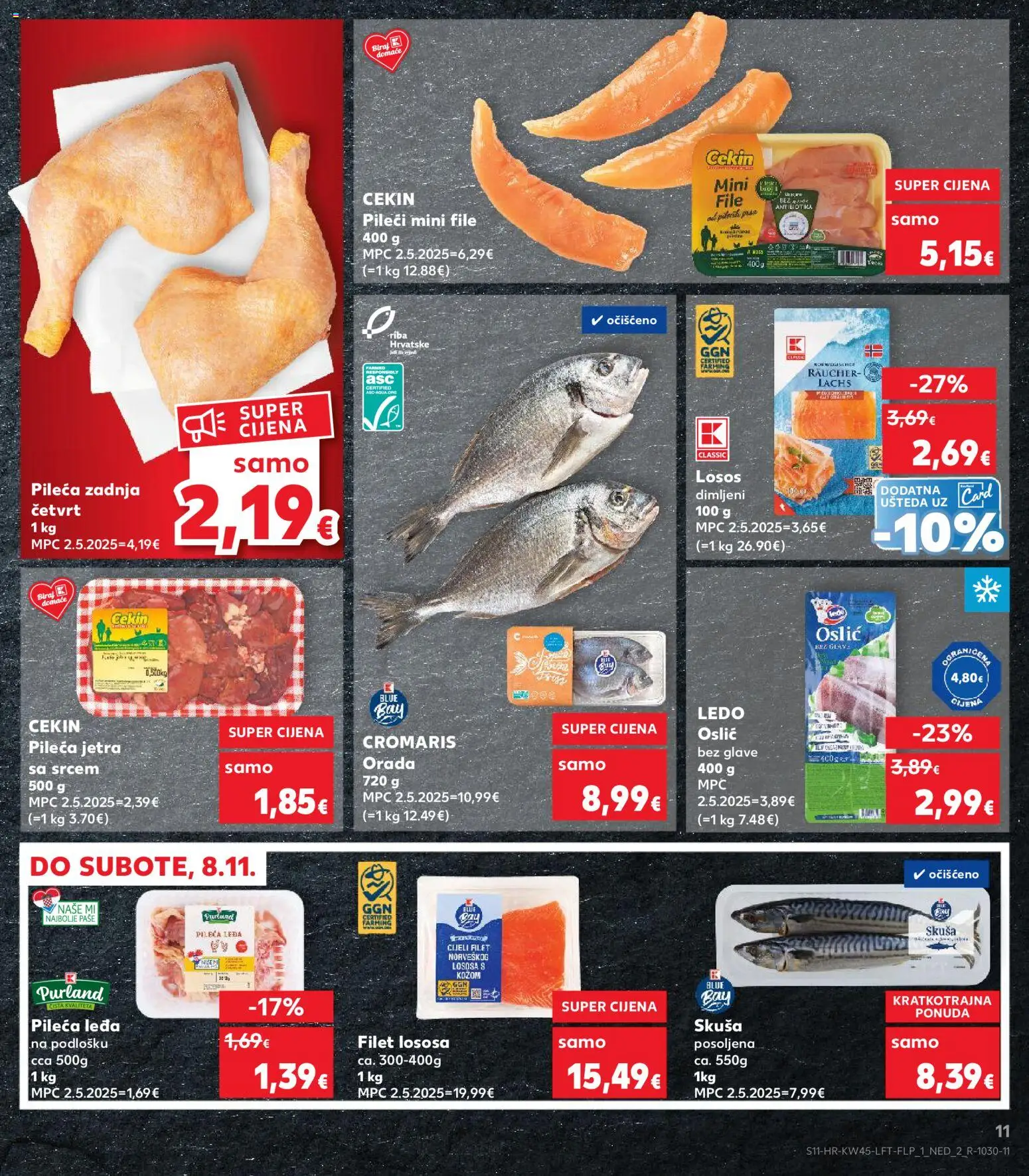 Kaufland katalog | vrijedi od 05.11.2025 | Stranica: 11 | Proizvodi: Riba, Ledo, Skuša, Losos