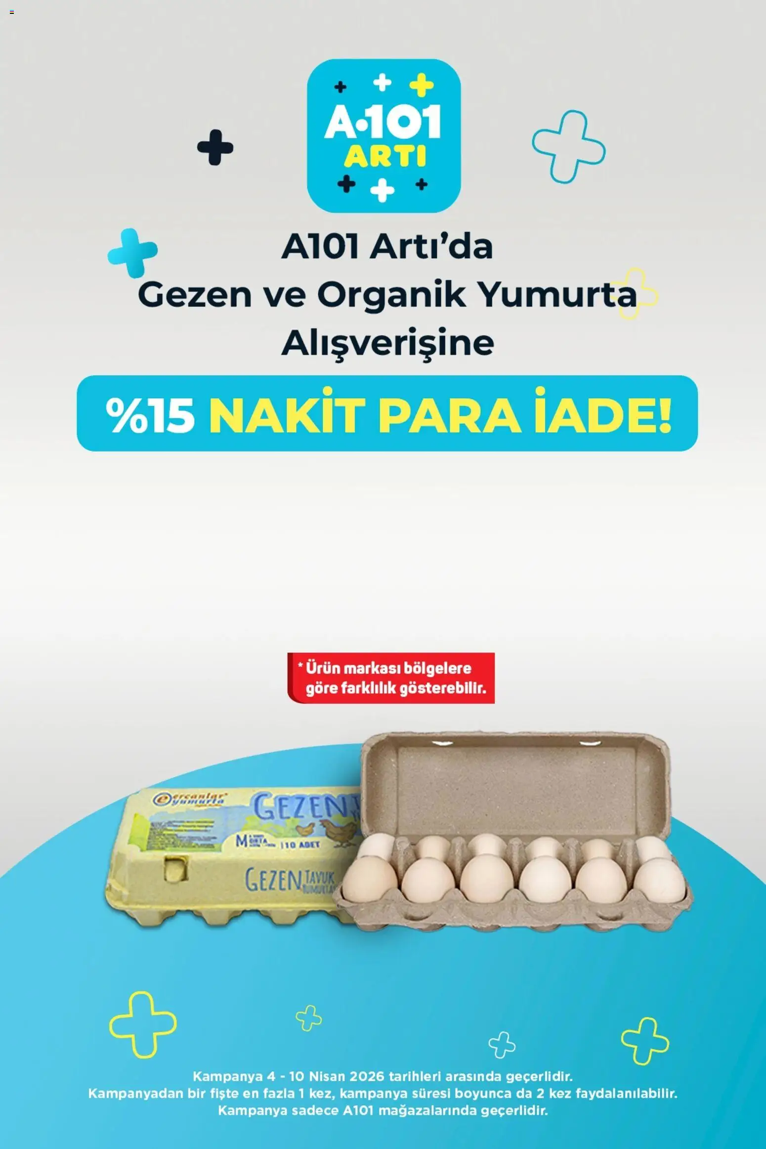 A101 - Arti - 04.04.2026 tarihinden itibaren geçerlidir | Sayfa: 4 | Ürünler: Yumurta