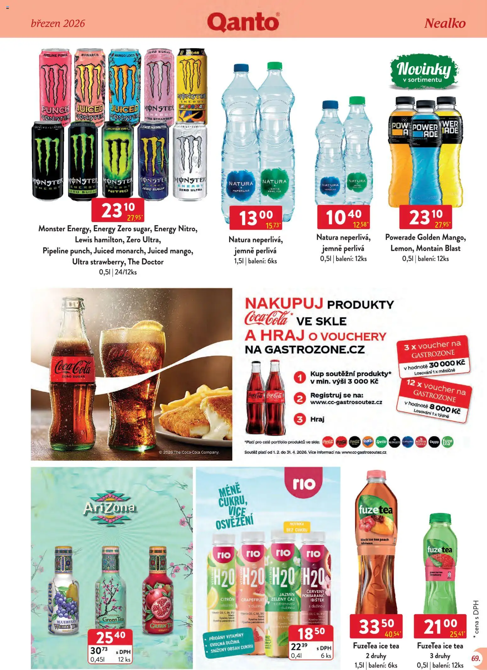 Astur & Qanto leták - Velkoobchod 03/2026 od 01.03.2026 | Strana: 69 | Produkty: Monster, Zelený čaj, Monster Energy, Sprite