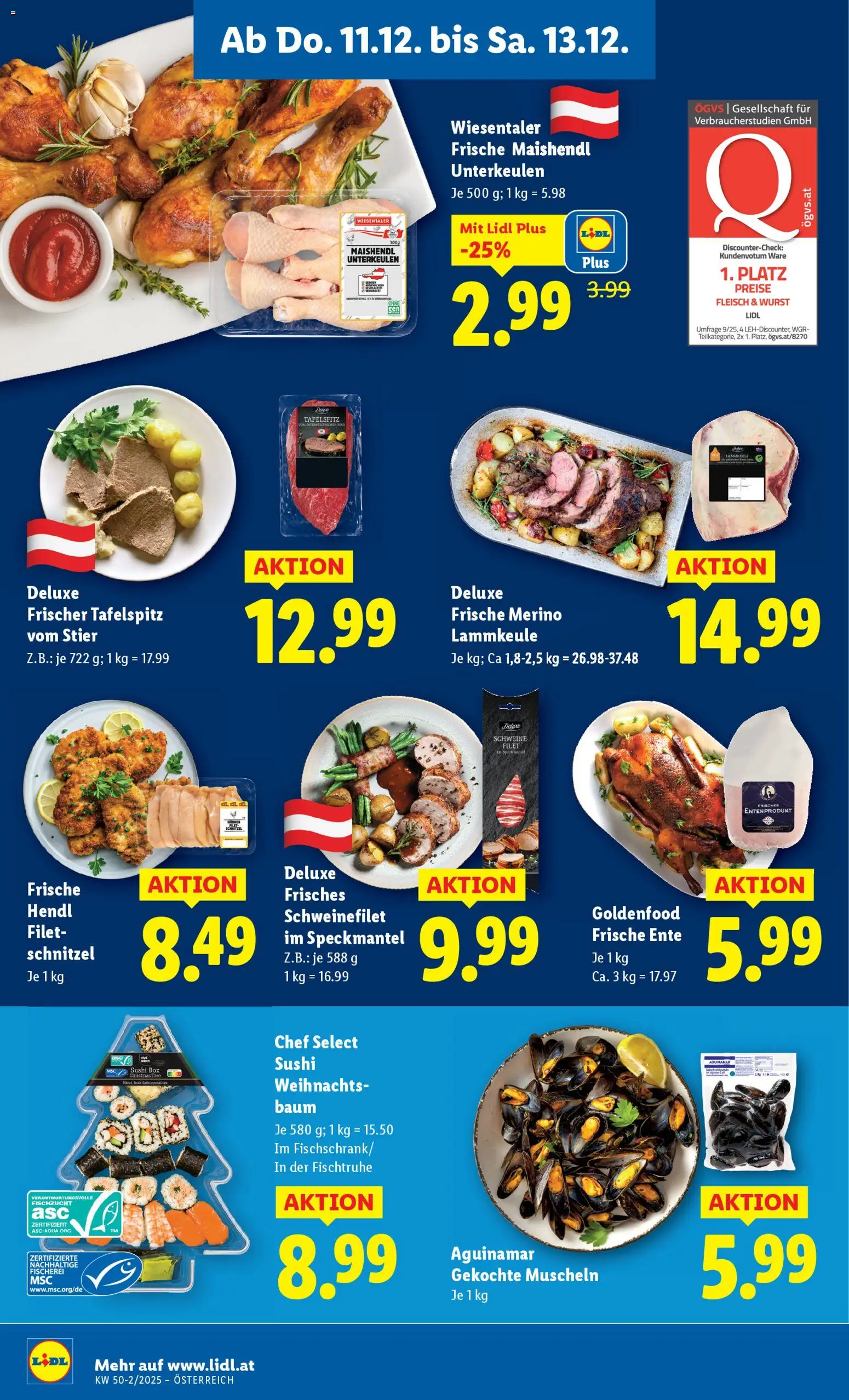 Lidl Flugblatt - Oberpullendorf, Güssing, Oberwart gültig ab 11.12.2025 | Seite: 8 | Produkte: Wurst, Box