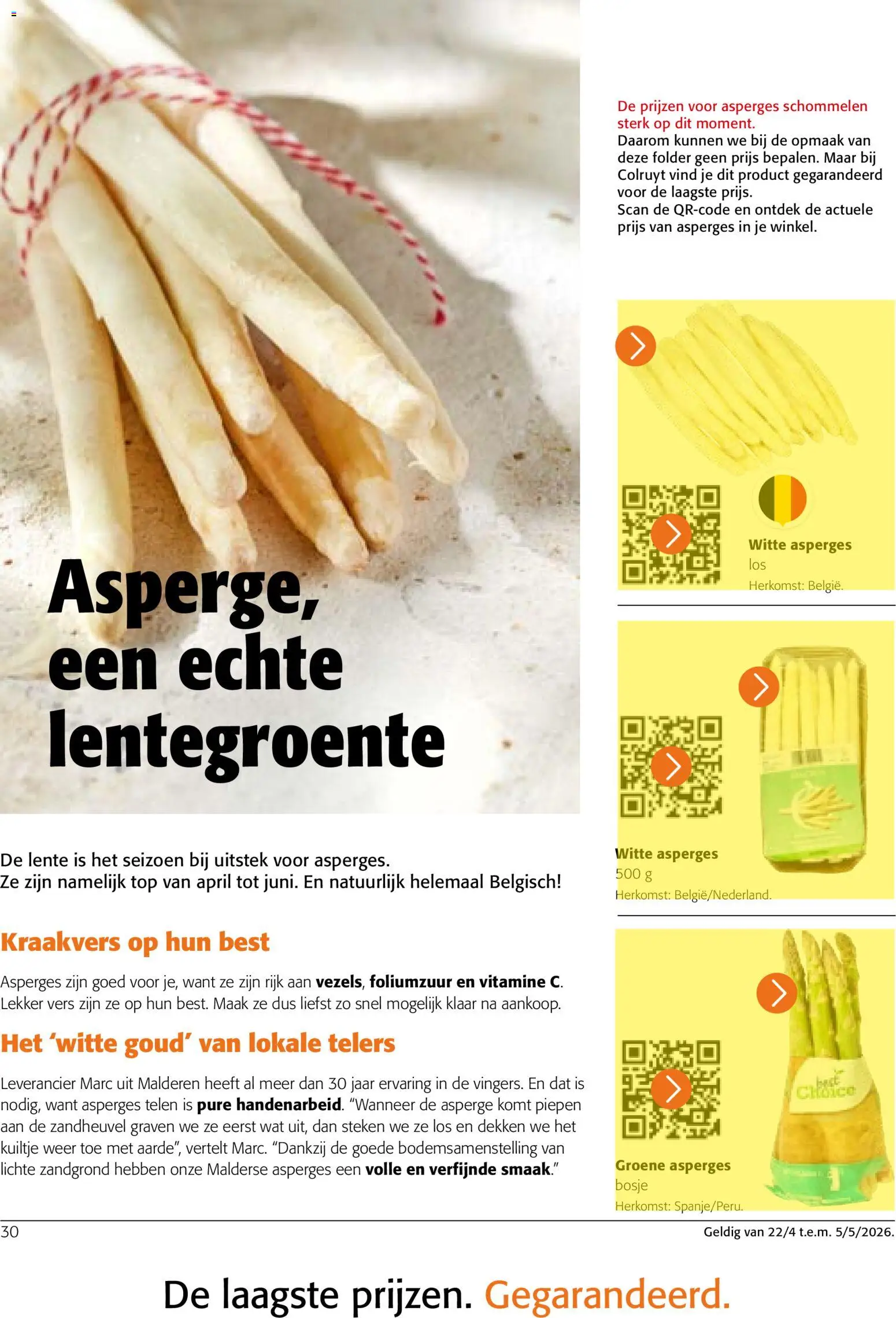 {H1} | Pagina: 30 | Producten: Asperges