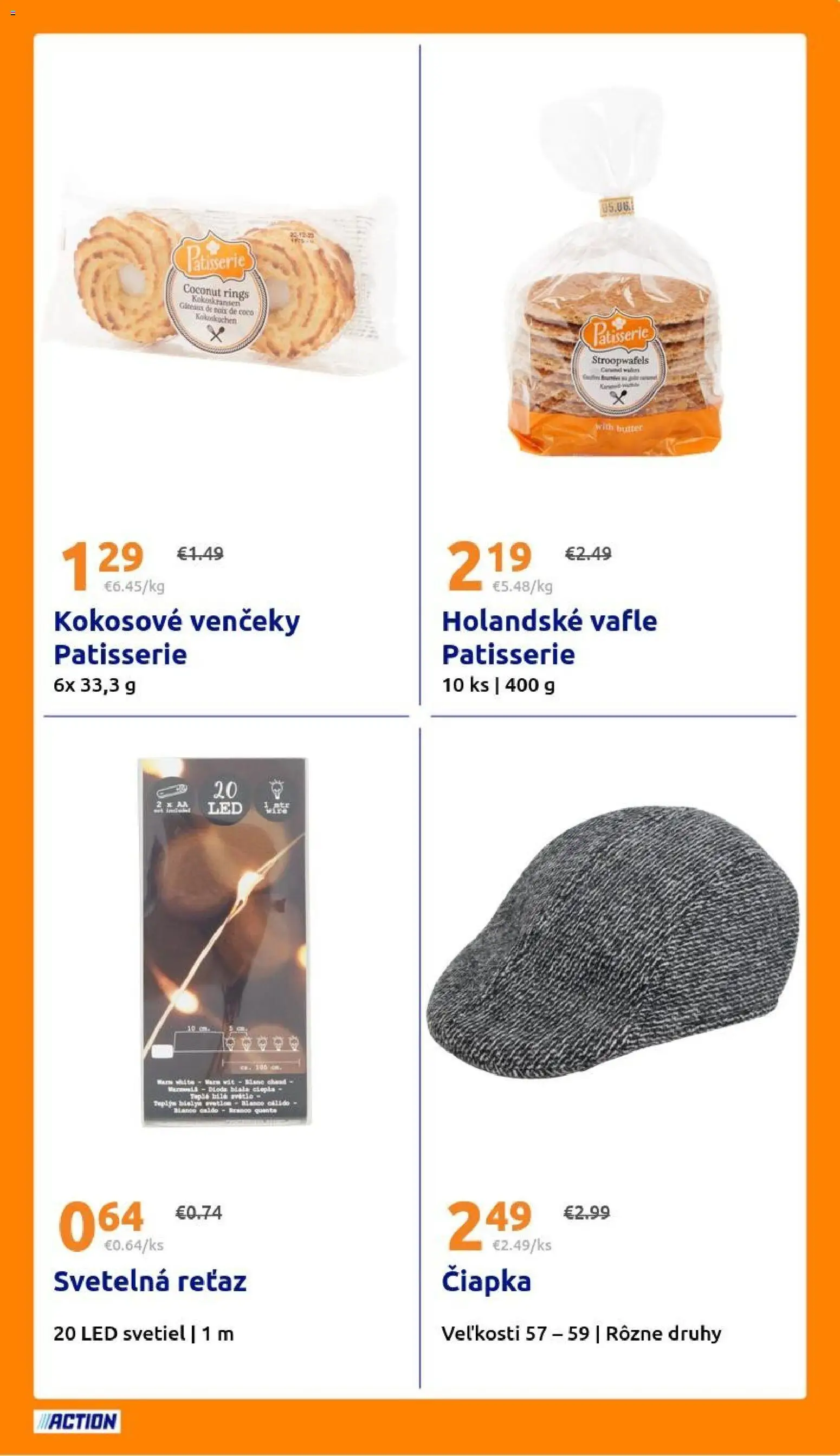 Nové Action akcie – leták je platný od 29.10.2025 | Strana: 21 | Produkty: Led, Čiapka