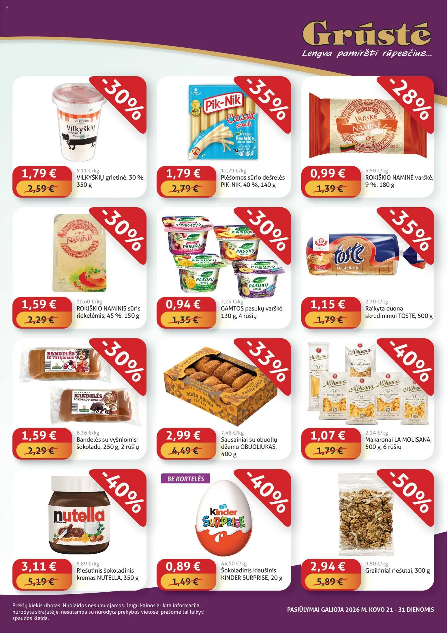GRUSTE akcijos nuo 21.03.2026 | Puslapis: 3