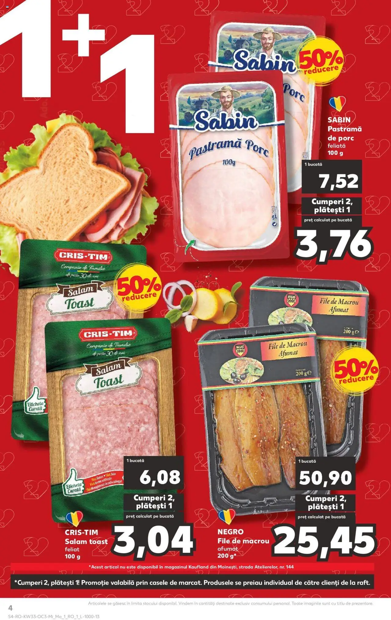 Catalog Kaufland - Satu Mare – valabil de la 13.08.2025 | Pagină: 4 | Produse: Salam