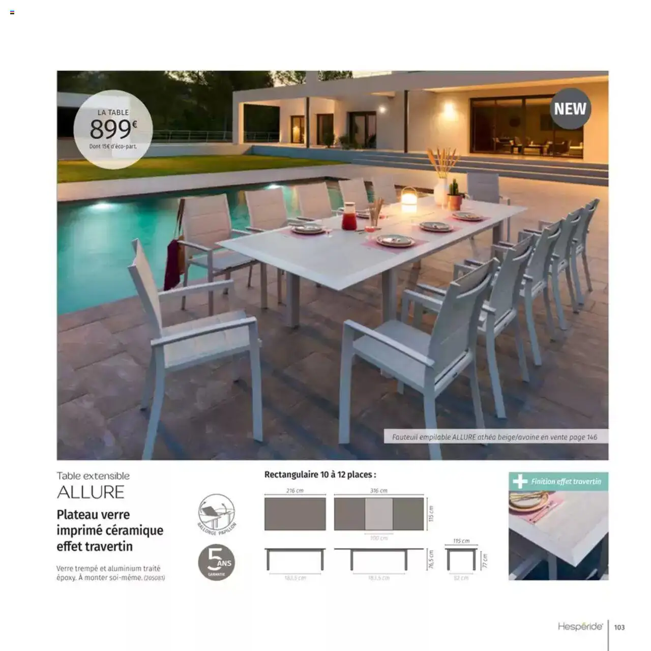  | Page: 103 | Produits: Plateau, Table extensible, Fauteuil, Table