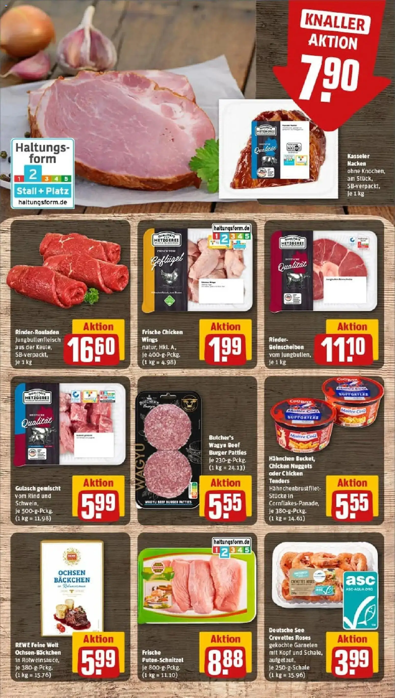 Rewe prospekt Berlin / Prenzlauer Berg	 – gültig ab 02.02.2026 | Seite: 10 | Produkte: Rinderrouladen, Hahnchen, Kasseler nacken, Gulasch