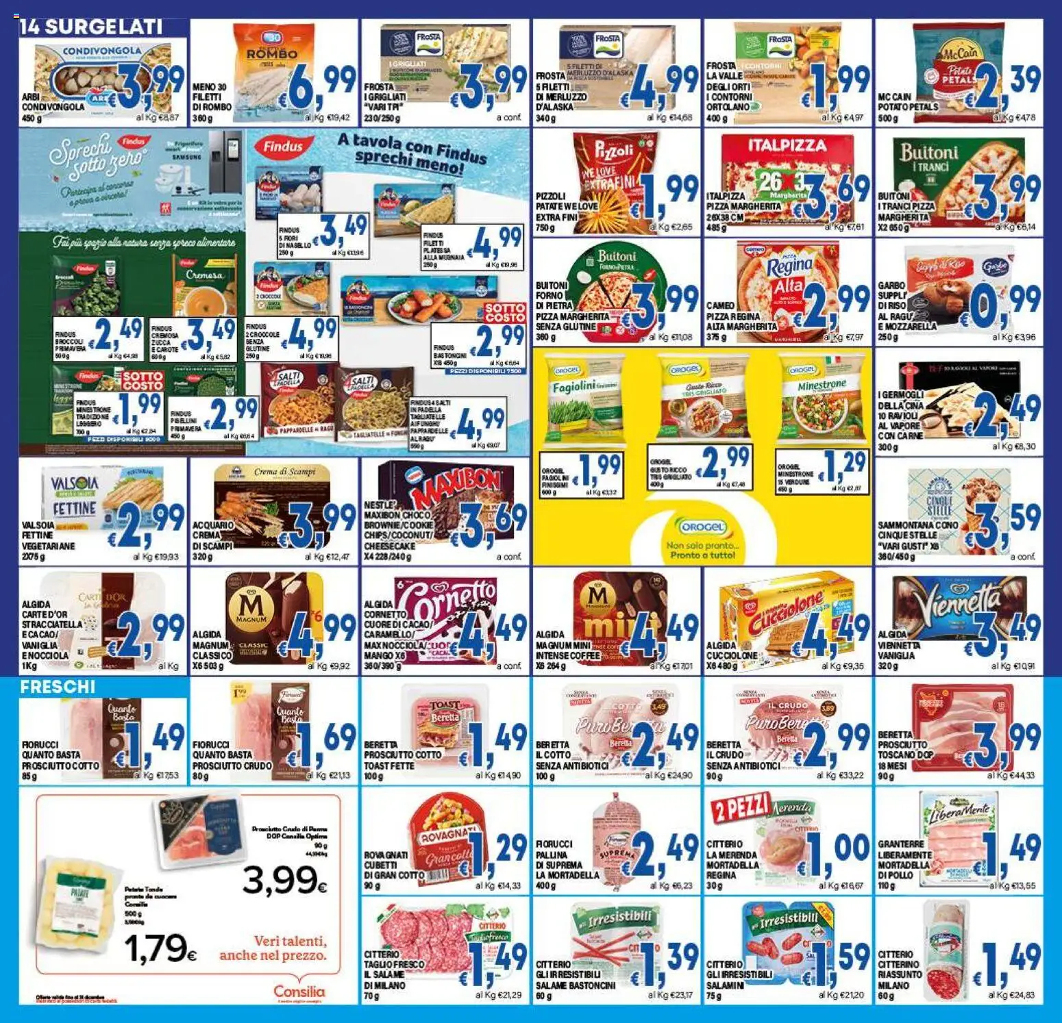 Volantino DEM del 06.12.2025 | Pagina: 14 | Prodotti: Prosciutto Cotto, Patate, Prosciutto, Ravioli