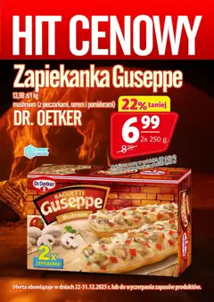 Pogląd oferty "Prim Market Promocja - Zapiekanka Guseppe Dr. Oetker" - ważna od 22.12.2025