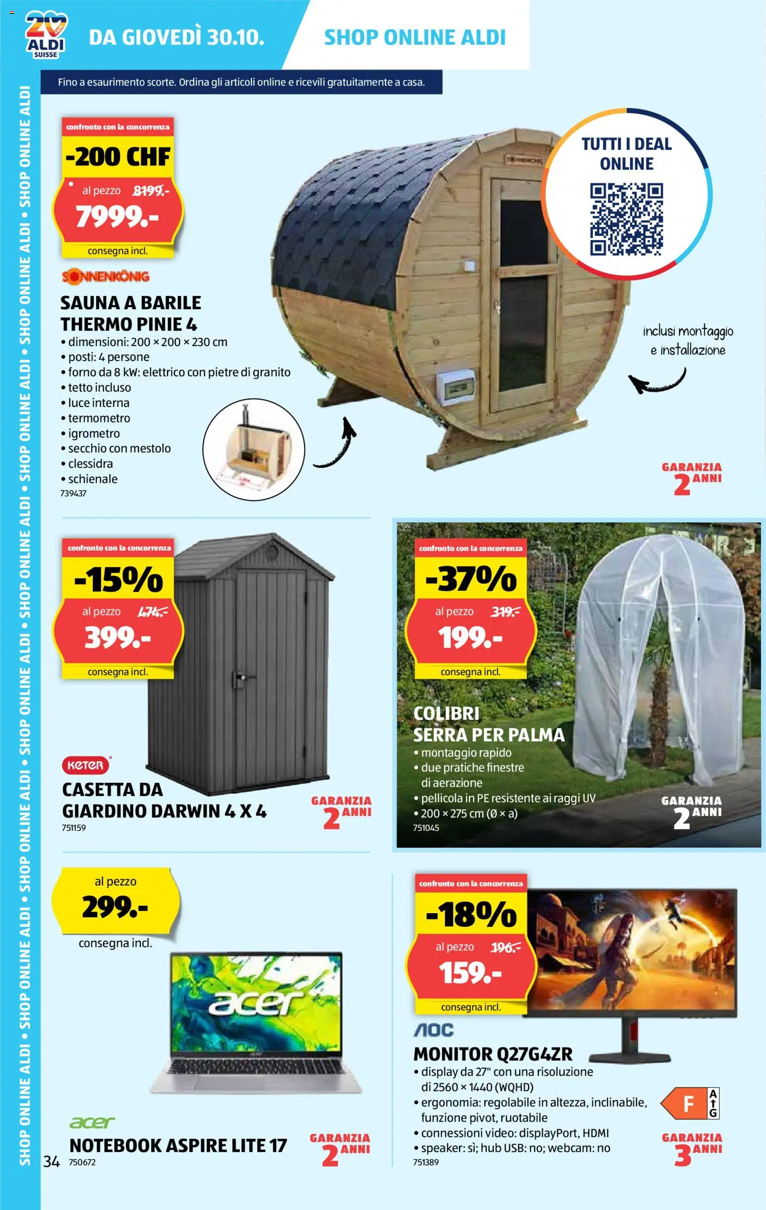 Aldi Aktionen IT – gültig ab 30.10.2025 | Seite: 35 | Produkte: Notebook, Monitor, Video, Usb