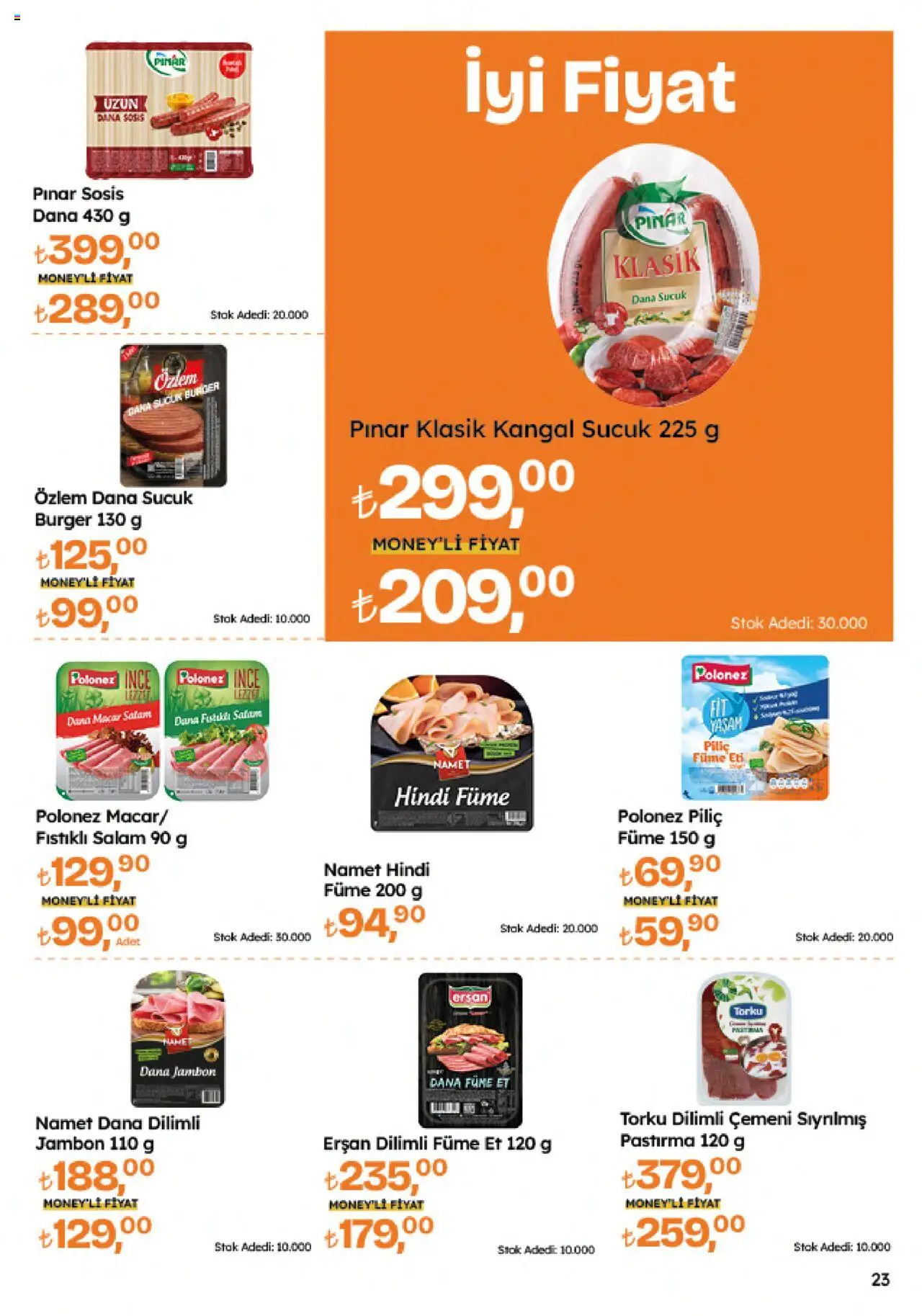 Migros Katalog - 5M Migroskop Dijital - 07.08.2025 tarihinden itibaren geçerlidir | Sayfa: 23 | Ürünler: Sosis, Piliç, Hindi füme, Dana füme