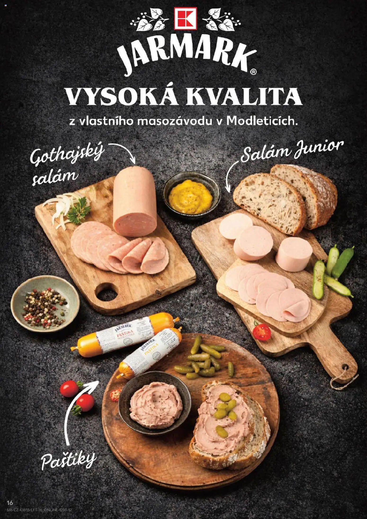 Kaufland leták - Brno od 08.04.2026 | Strana: 16 | Produkty: Salám, Gothajský salám