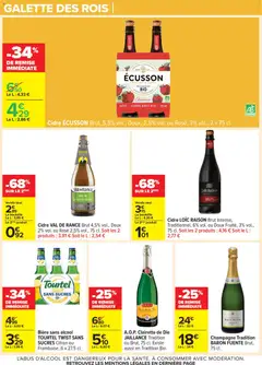 Carrefour - Prévisualisation de Carrefour Nos promos et doublez vos euros cagnottés valide à partir de 29.12.2025 | Page: 37 | Produits: Galette des rois, Cidre, Clairette de die, Bière