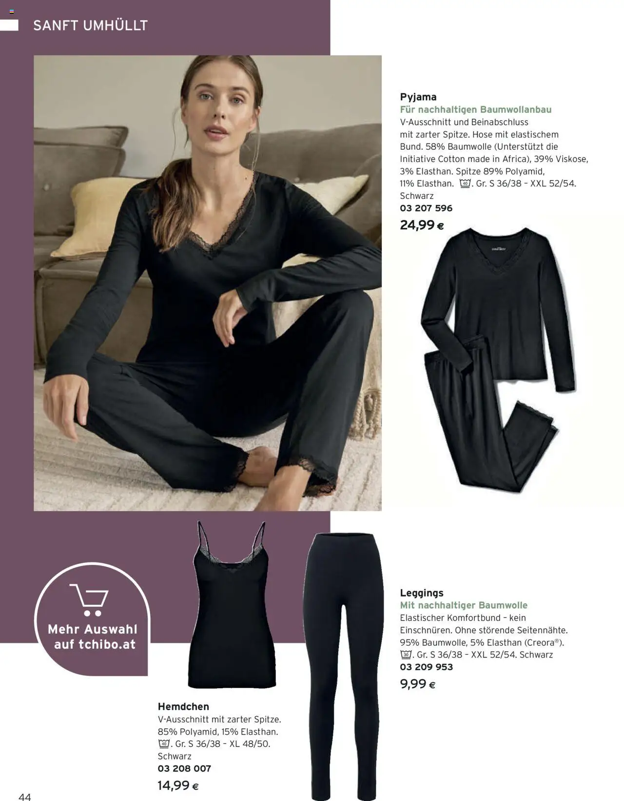 Tchibo Eduscho Katalog Herbst 2025 gültig ab 12.09.2024 | Seite: 44 | Produkte: Hose, Pyjama, Leggings