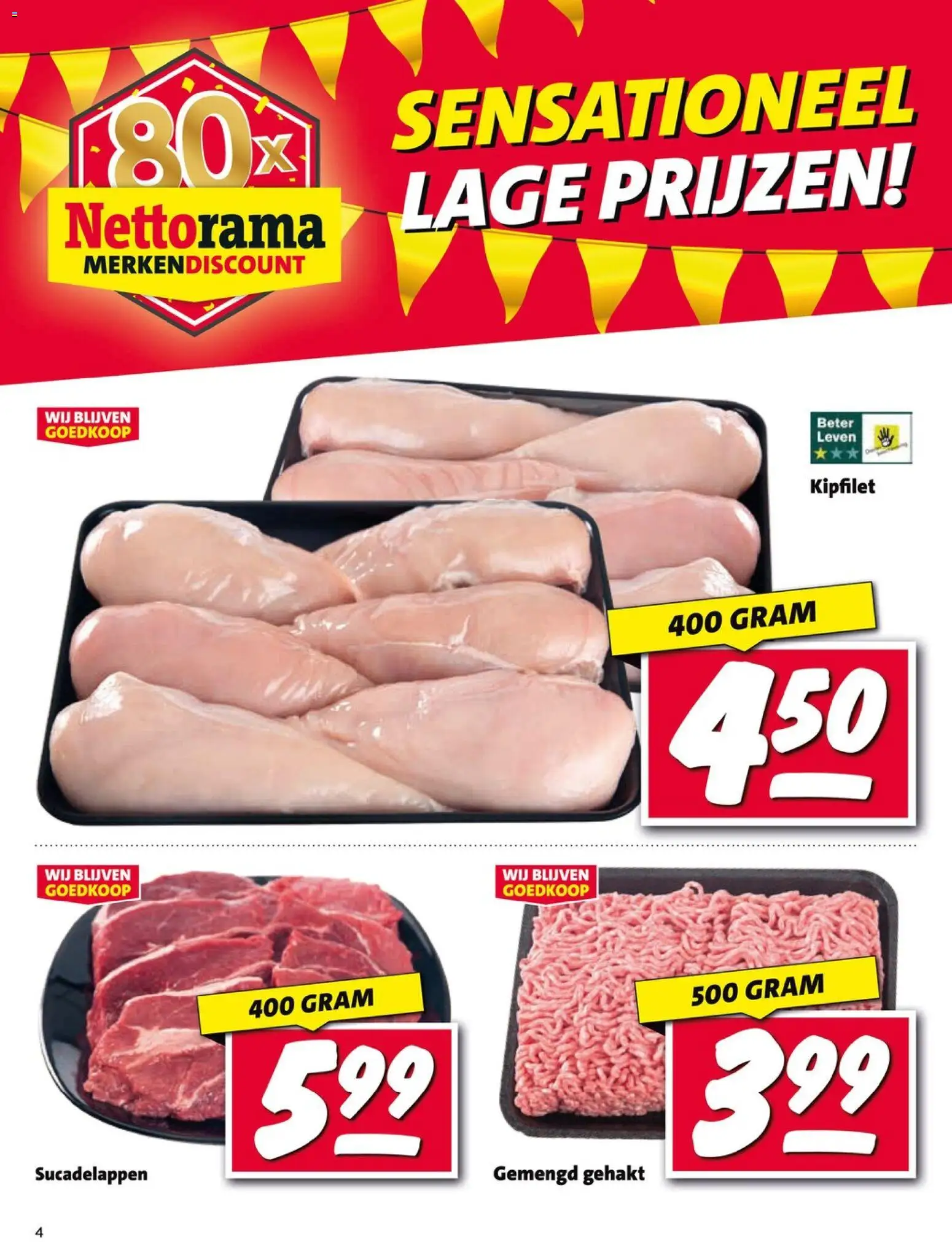 {H1} | Pagina: 4 | Producten: Gehakt