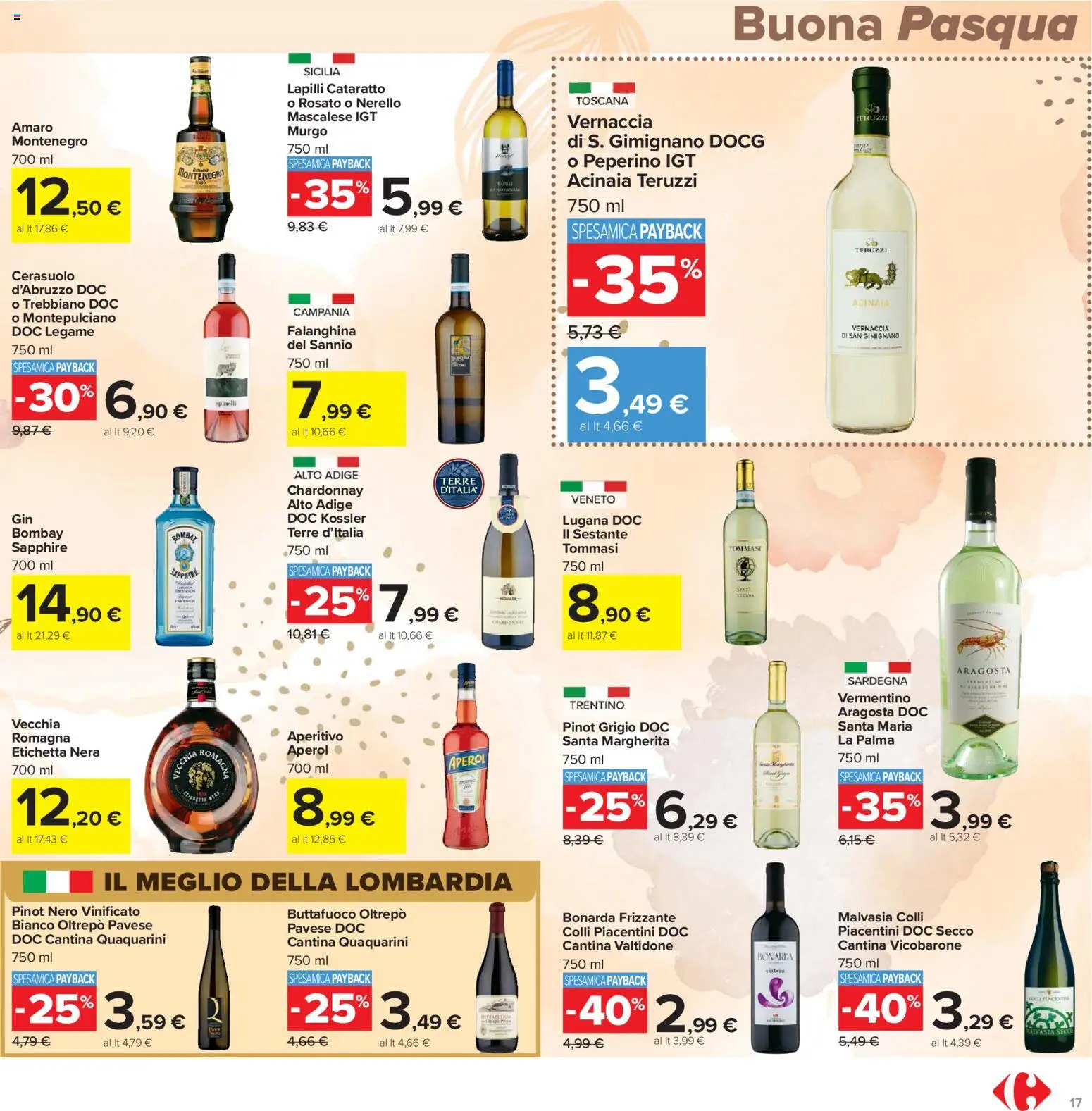 Volantino Carrefour del 24.03.2026 | Pagina: 17 | Prodotti: Aperol, Amaro, Aperitivo
