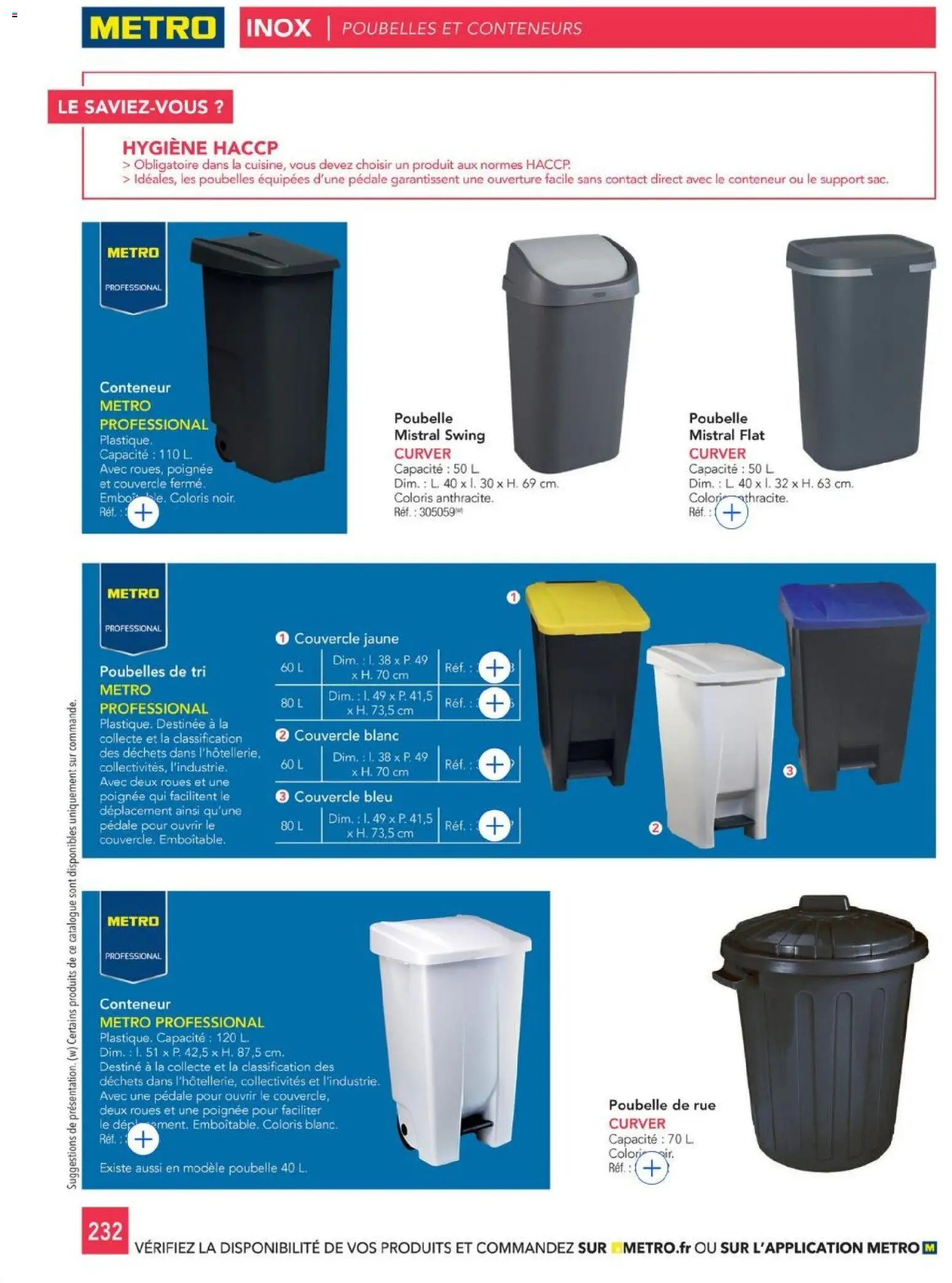 {H1} | Page: 232 | Produits: Poubelle