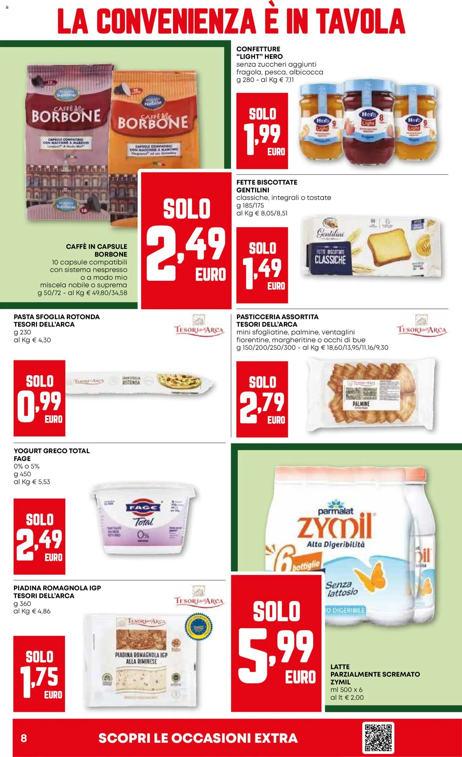 Volantino PAM del 29.01.2026 | Pagina: 8 | Prodotti: Yogurt greco, Yogurt, Caffè, Latte