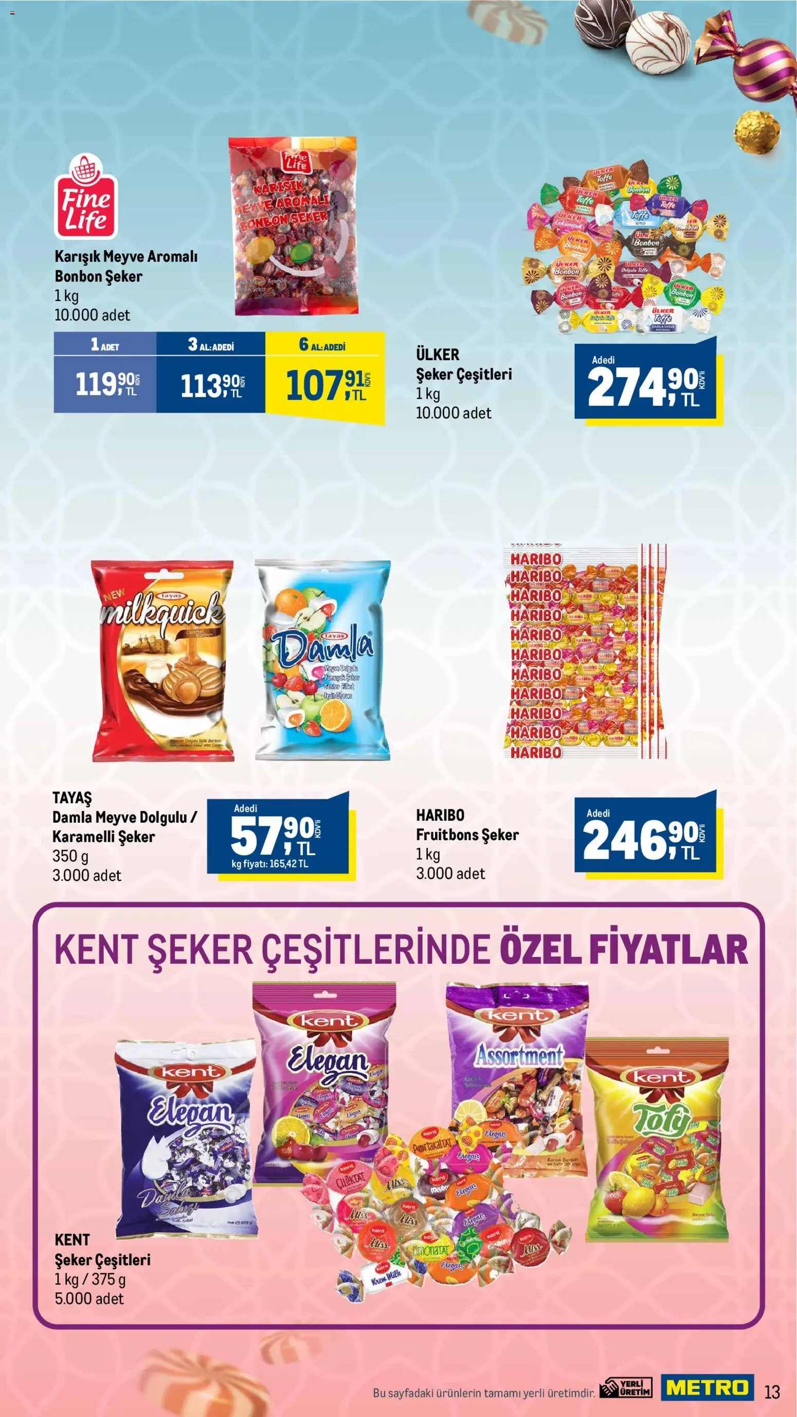 Metro - Bayrama Lezzet Katan İkramlar - 10.03.2026 tarihinden itibaren geçerlidir | Sayfa: 13 | Ürünler: Krem, Şeker, Meyve