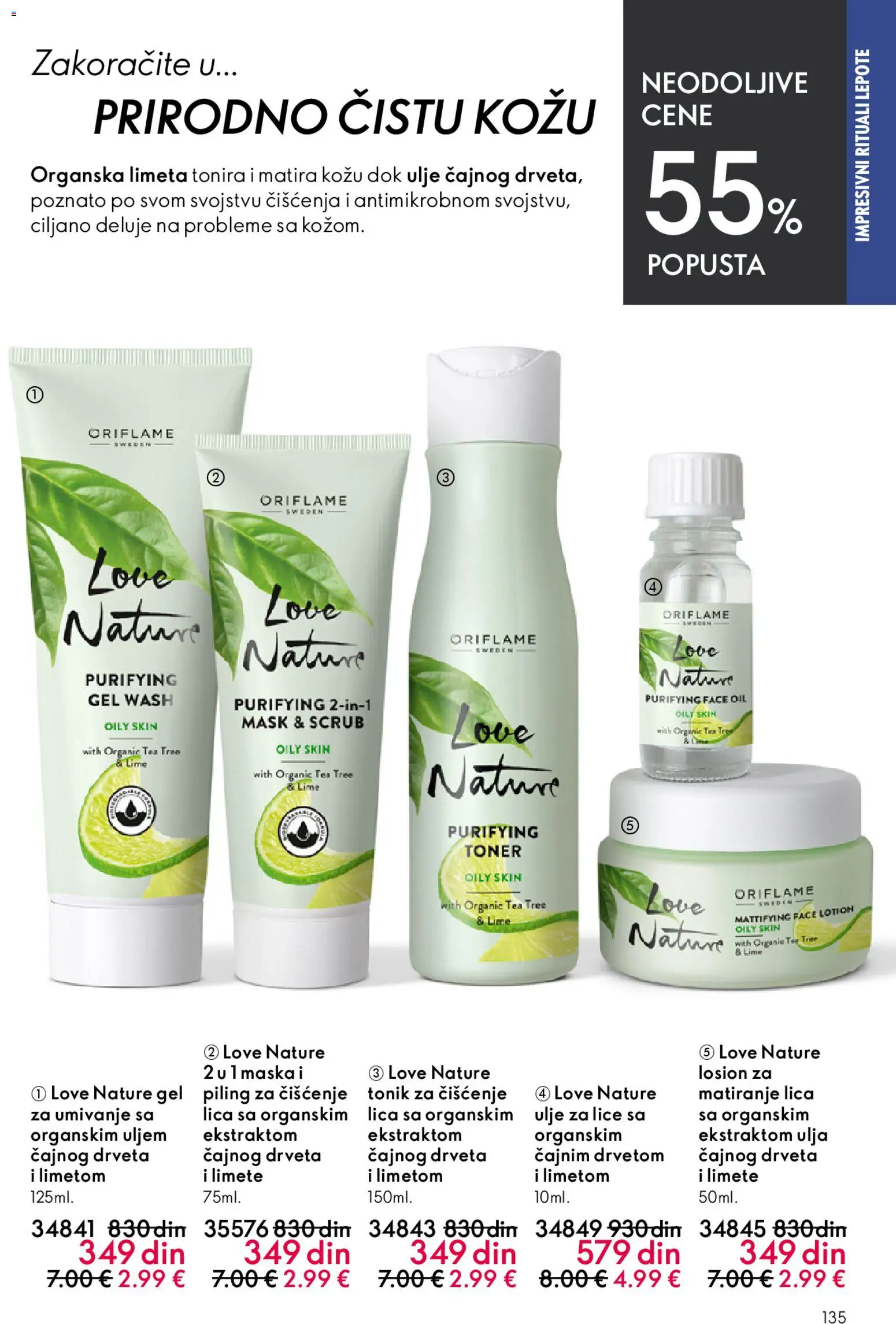 Oriflame katalog - važi od 22.04.2026 | Strana: 135 | Proizvode: Limeta, Piling, Ulje, Tonik
