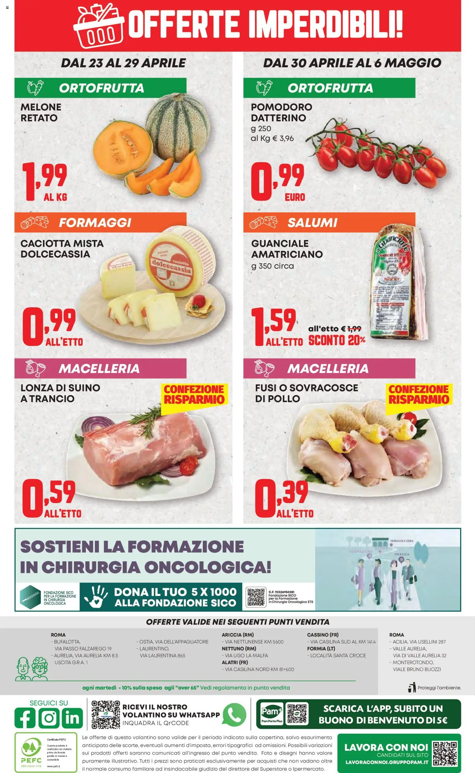 Volantino Panorama del 23.04.2026 | Pagina: 20 | Prodotti: Pollo, Suino, Pomodoro, Guanciale