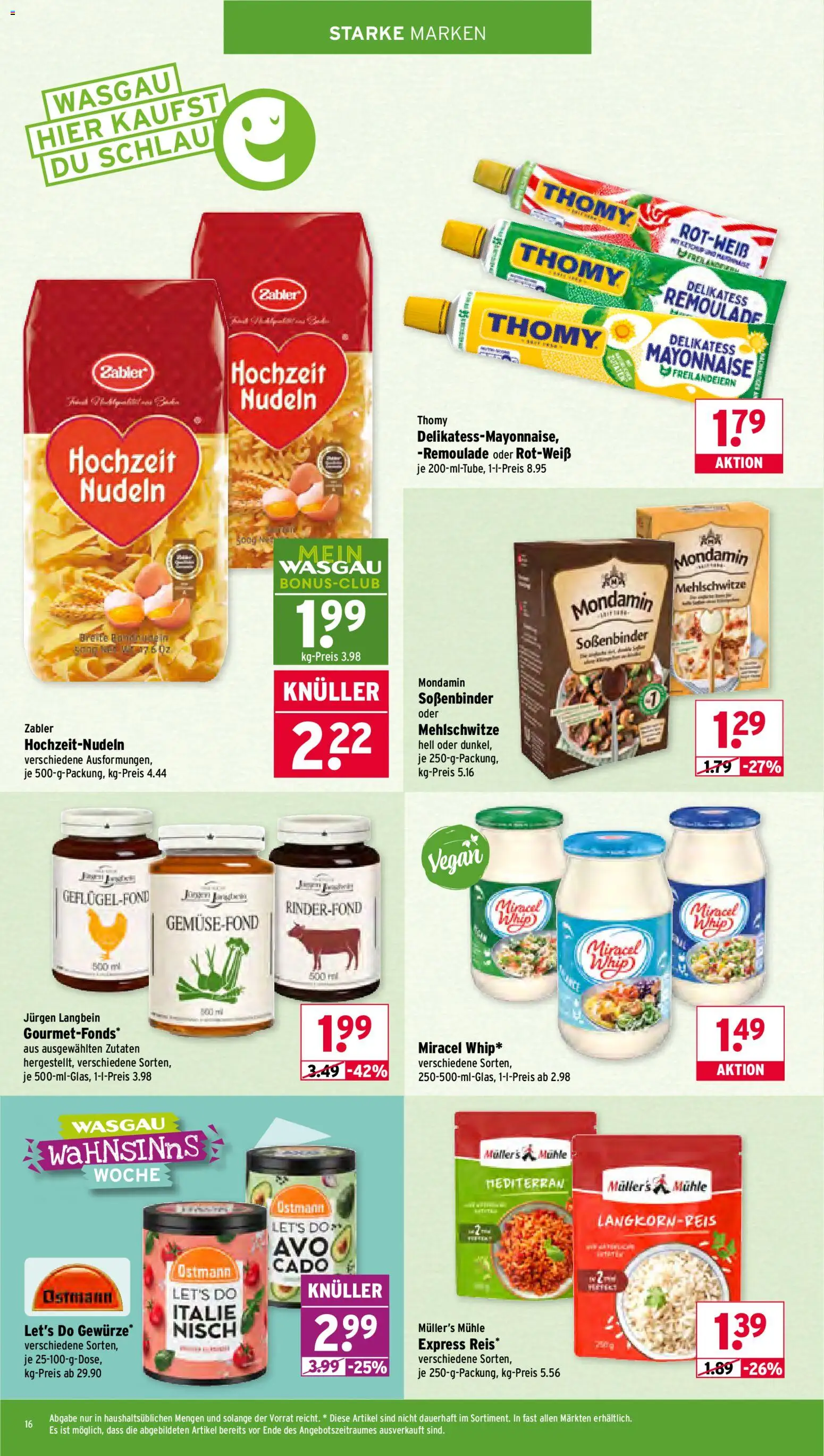 Wasgau Prospekt 	 – gültig ab 23.03.2026 | Seite: 16