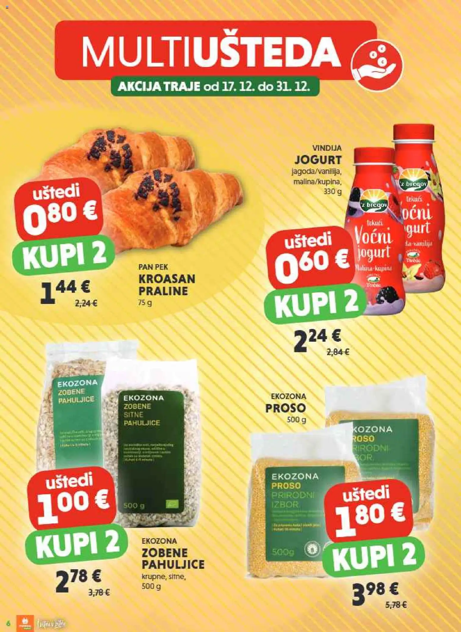 Studenac katalog | vrijedi od 17.12.2025 | Stranica: 6 | Proizvodi: Praline, Pahuljice, Pan, Proso