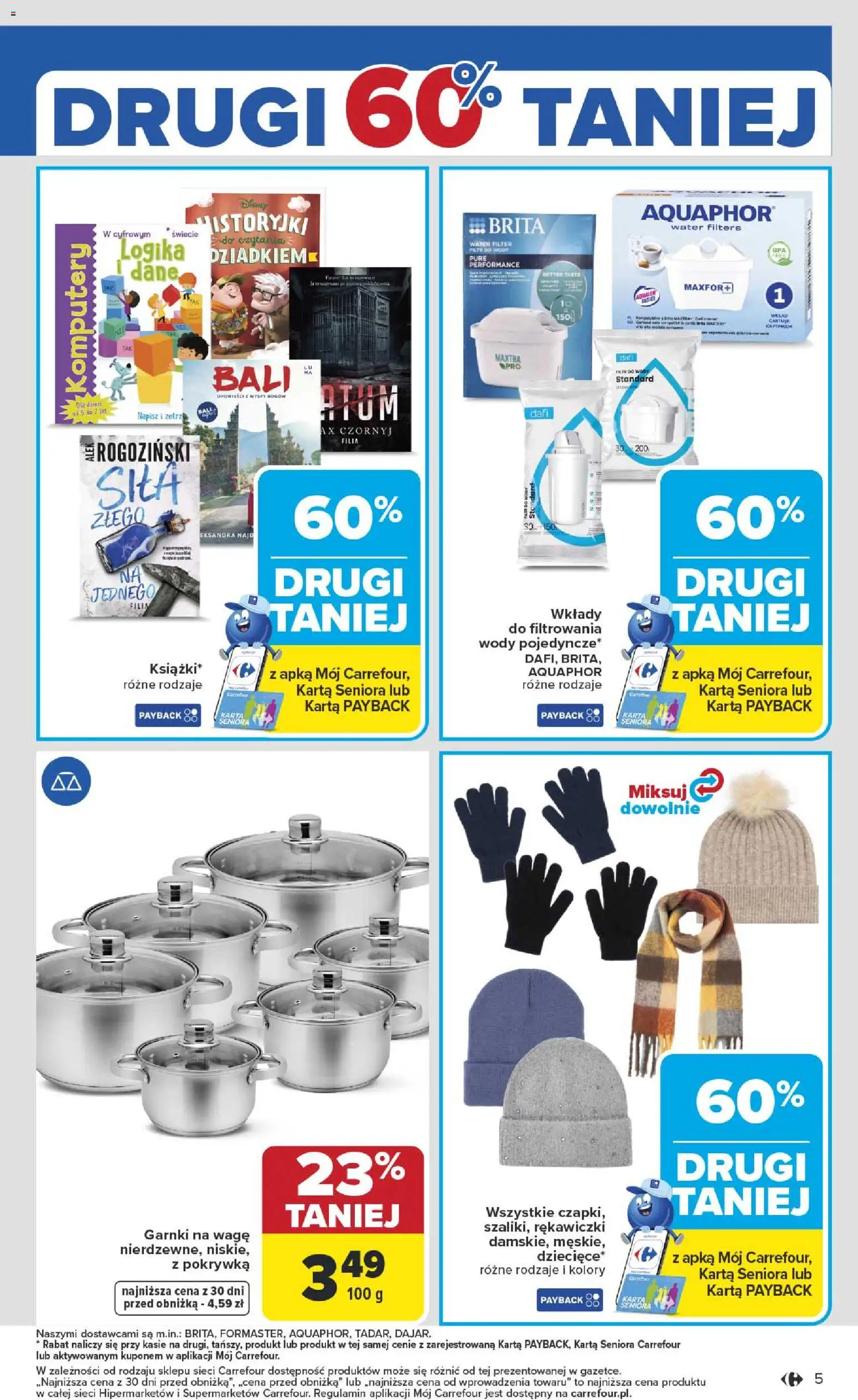 Carrefour Gazetka od 05.01.2026 | Strona: 7 | Produkty: Karta, Rękawiczki, Garnki