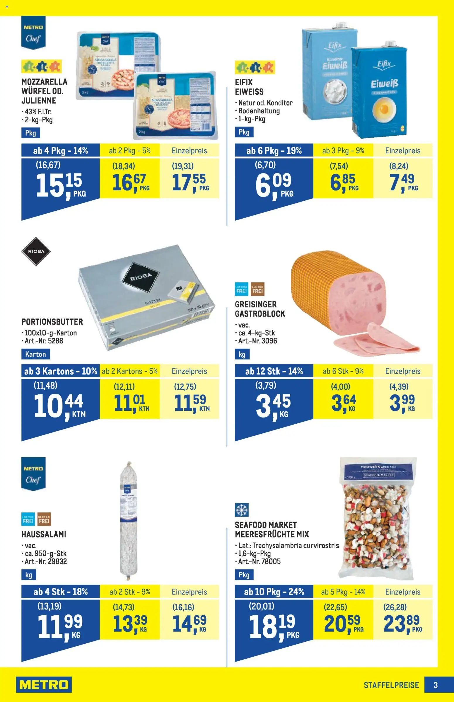 Metro angebote Profi gültig ab 16.04.2026 | Seite: 3 | Produkte: Meeresfrüchte