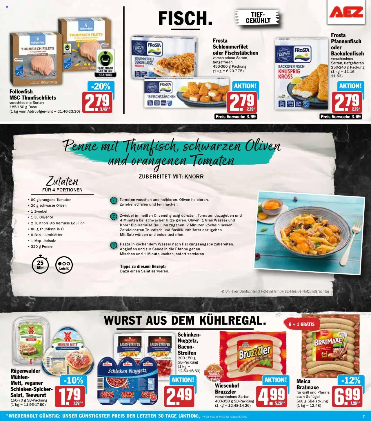 AEZ - Prospekt – gültig ab 08.09.2025 | Seite: 7 | Produkte: Meica, Frosta, Salz, Backofen