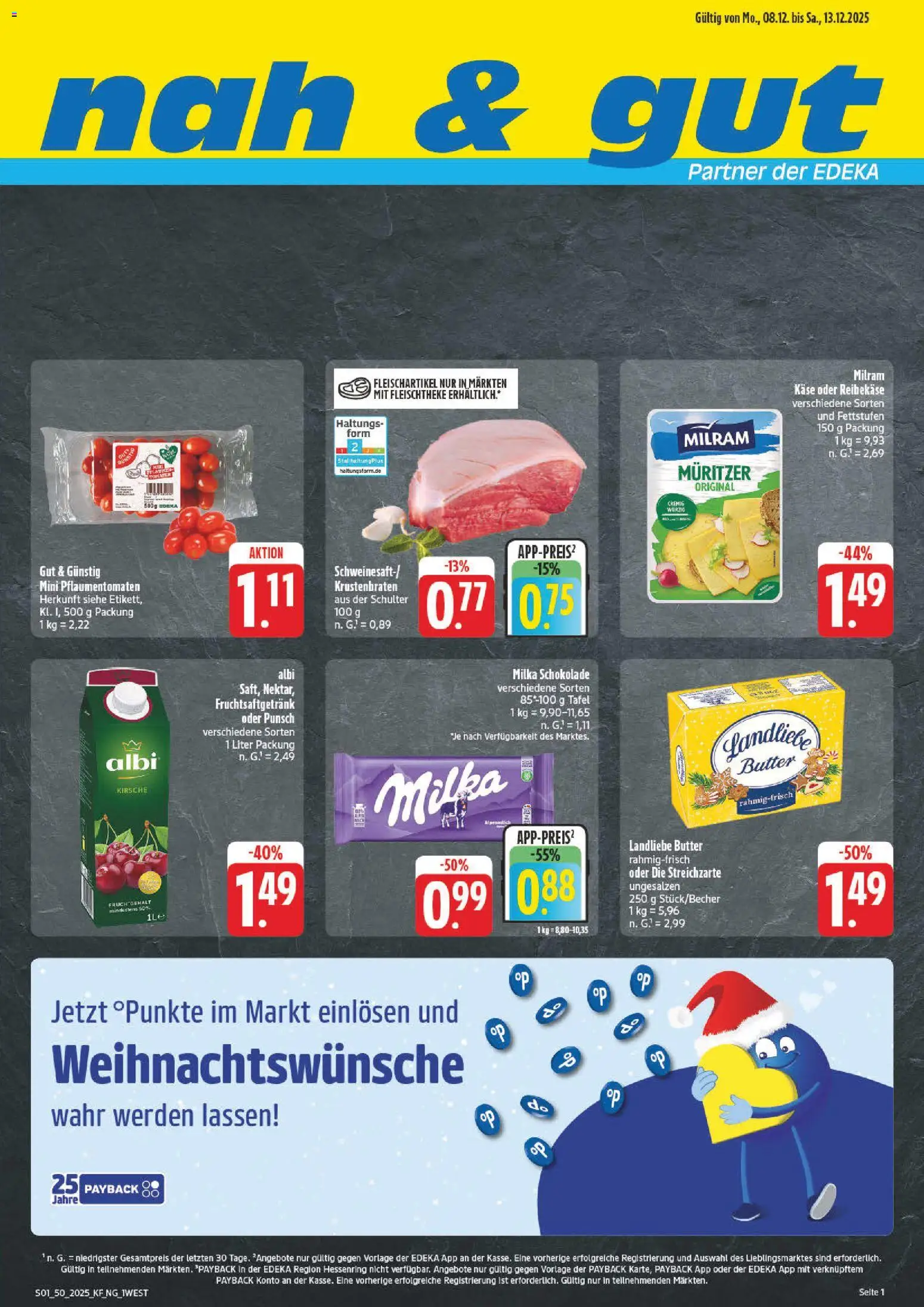 nah & gut Prospekt 	 – gültig ab 08.12.2025 | Seite: 1