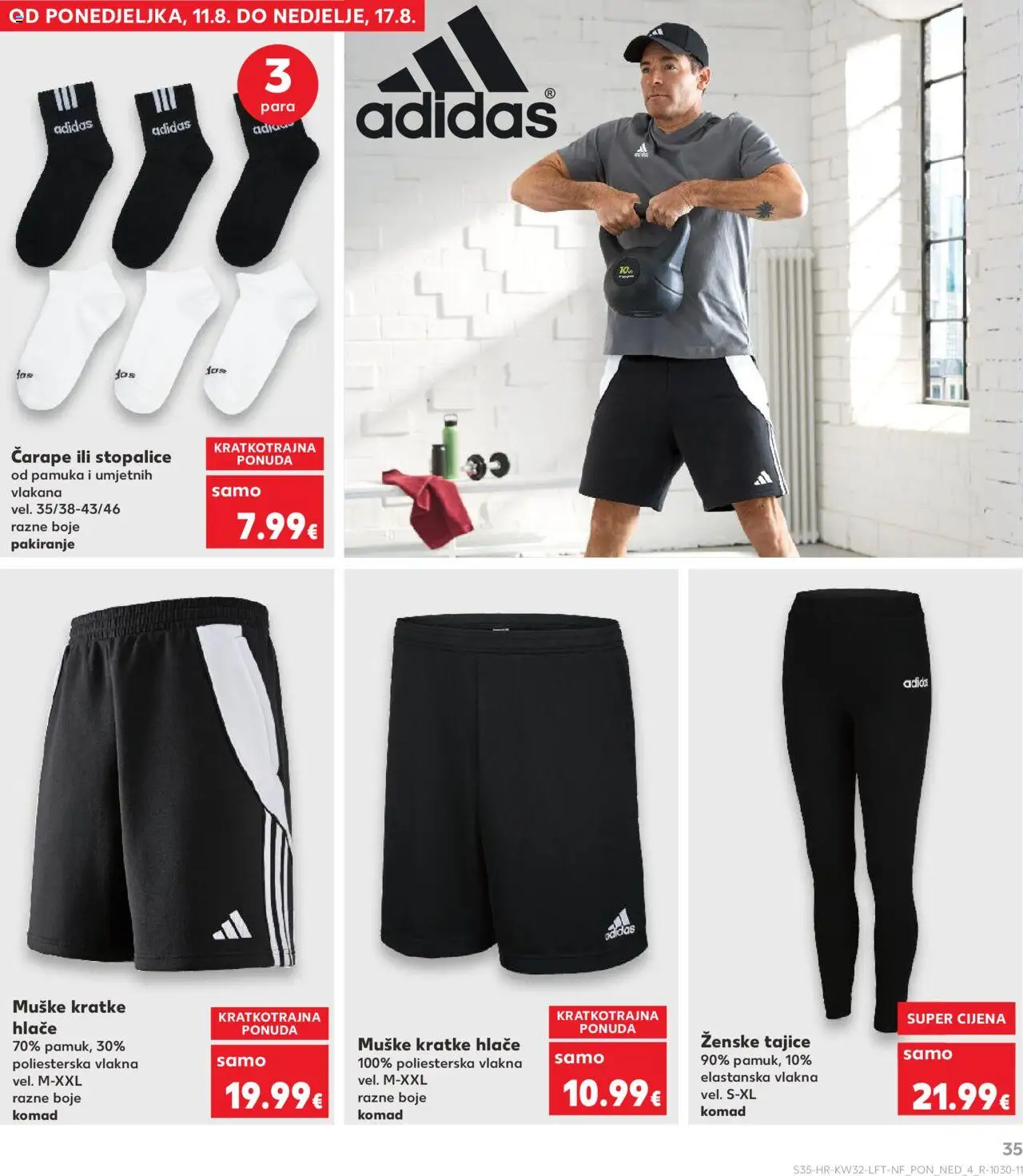 Kaufland katalog | vrijedi od 06.08.2025 | Stranica: 35 | Proizvodi: Hlače, Kratke hlače, Čarape, Tajice
