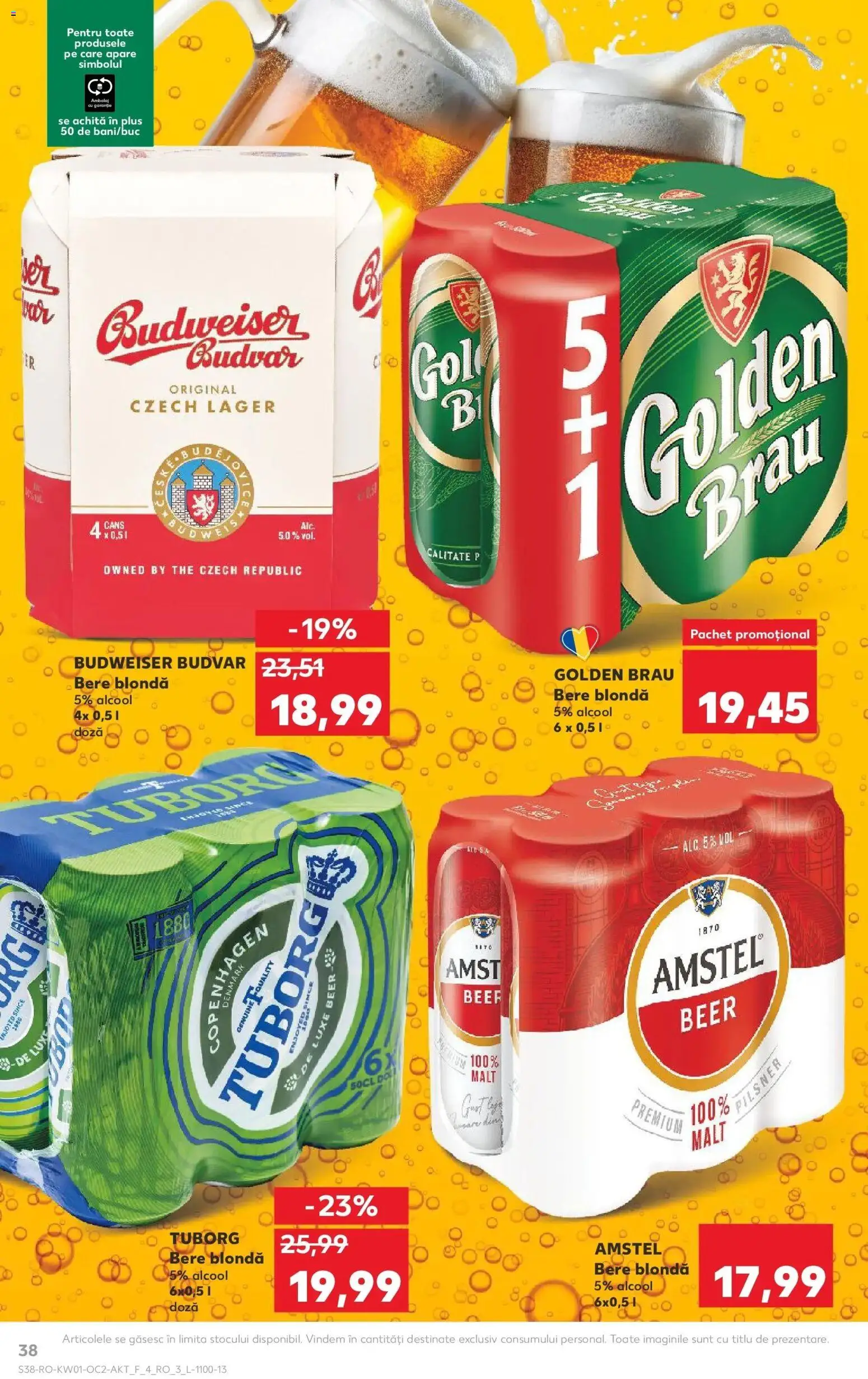 Noul catalog Kaufland – valabil de la 31.12.2025 | Pagină: 38 | Produse: Atıştırmalık, Bere