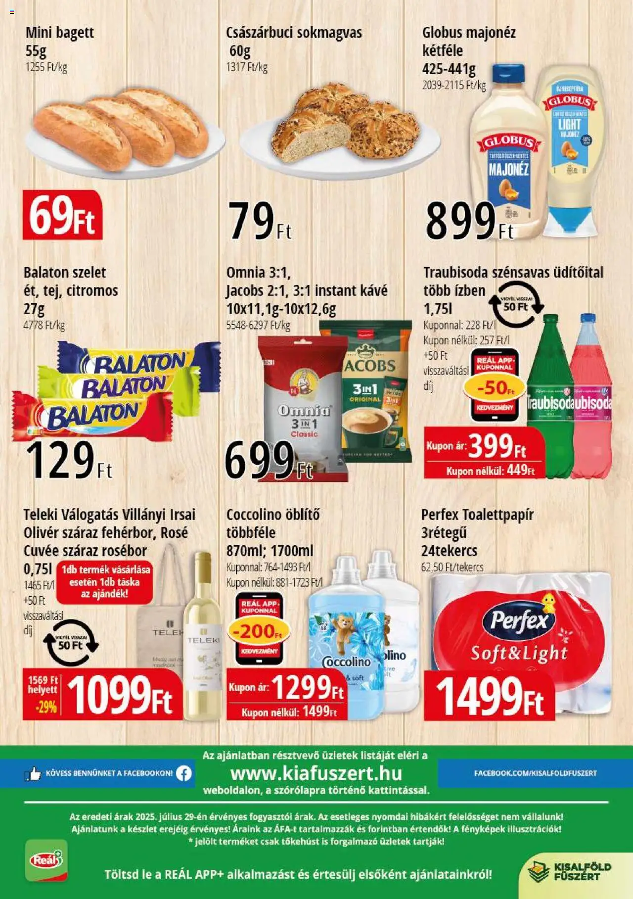 Reál akciós ujság - amely érvényes a következő dátumtól: 07.08.2025 | Oldal: 2 | Termékek: Táska, Bagett, Kávé, Instant kávé