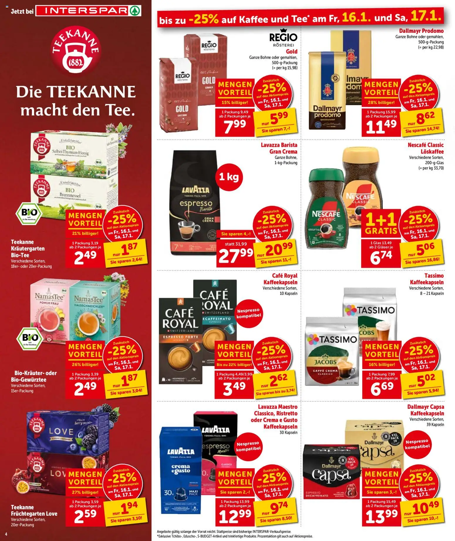 Interspar Flugblatt - Salzburg gültig ab 15.01.2026 | Seite: 5 | Produkte: Kaffee