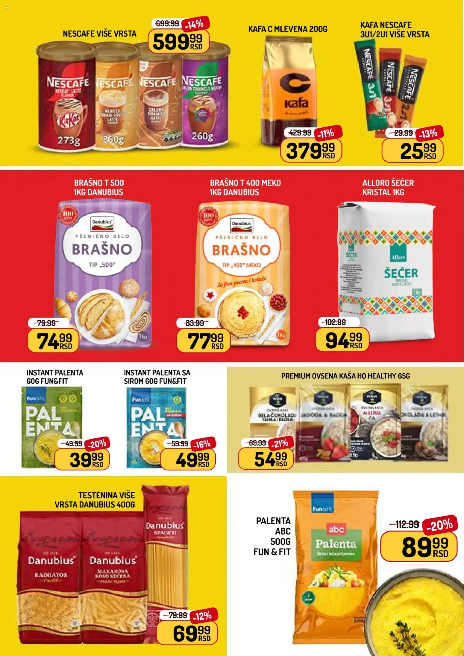 Aman katalog - važi od 20.03.2026 | Strana: 8 | Proizvode: Ovsena kaša, Palenta, Šećer, Brašno