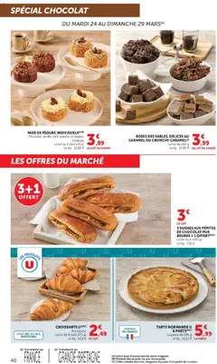 Super U - Prévisualisation de Super U catalogue valide à partir de 24.03.2026 | Page: 40 | Produits: Pépites de chocolat, Liqueur, Beurre, Pommes