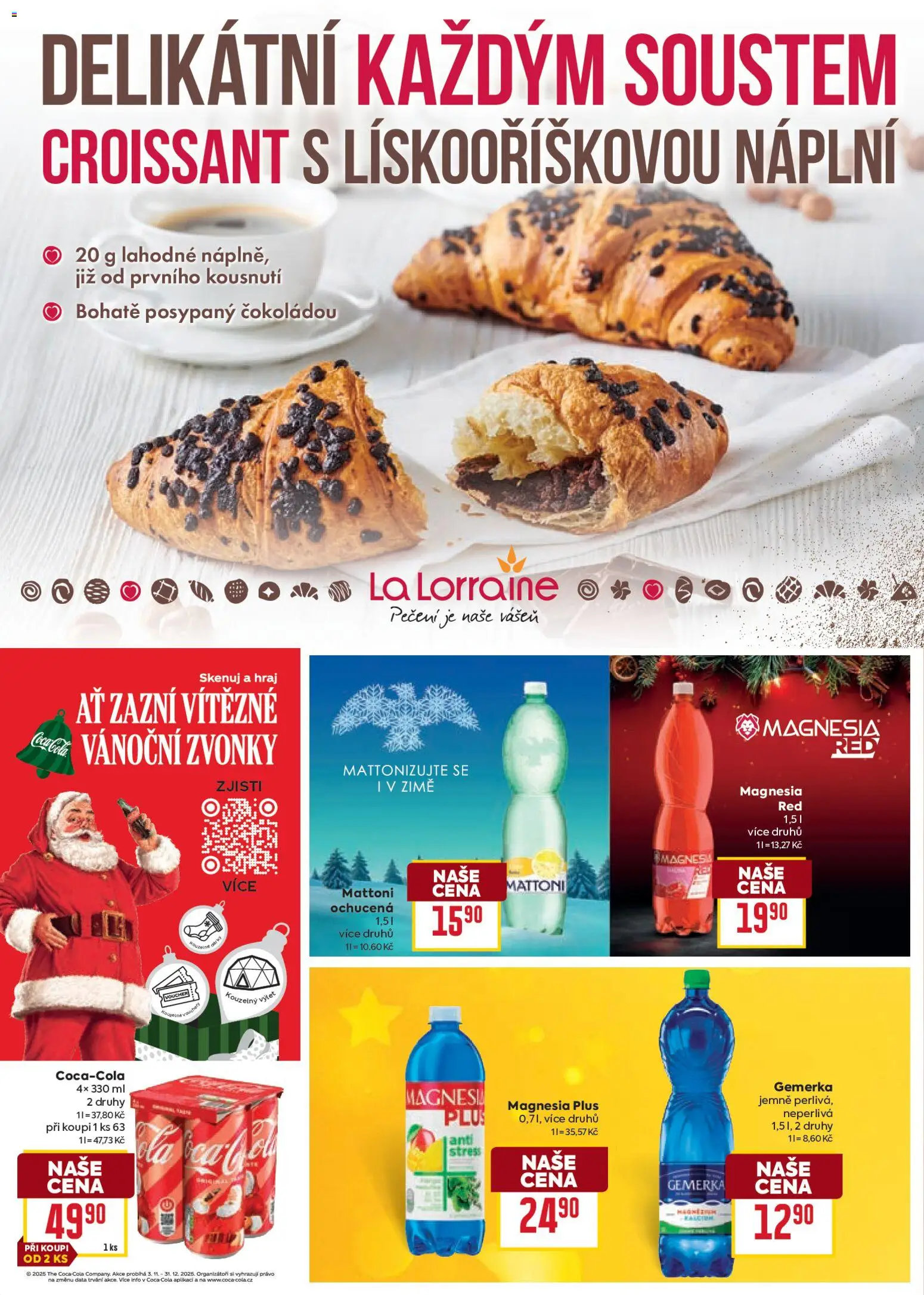 Billa leták - Delikatesy od 03.12.2025 | Strana: 24 | Produkty: Mattoni, Gemerka, Magnesia, Croissant