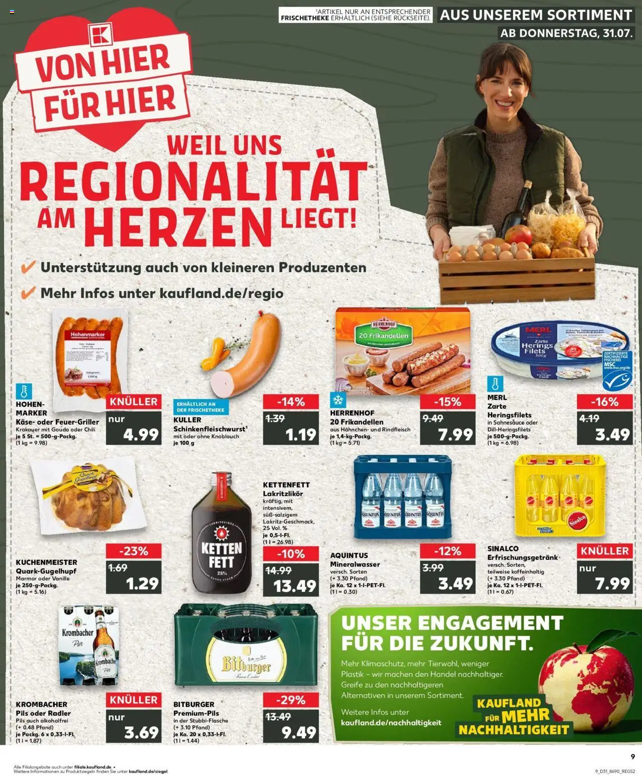Kaufland prospekt Kamp-Lintfort	 - gültig ab dem 03.08.2025 | Seite: 20 | Produkte: Käse, Mineralwasser, Radler, Chili