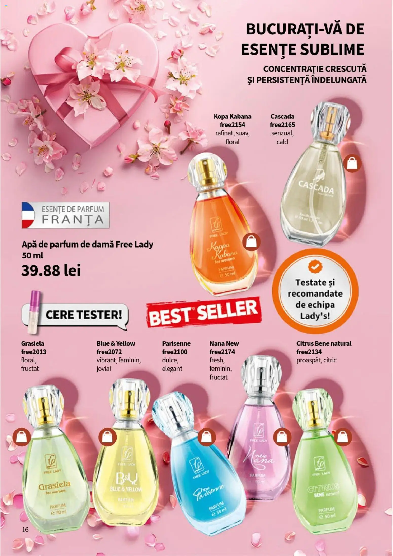 Noul catalog Lady’s – valabil de la 05.01.2026 | Pagină: 18 | Produse: Apă de parfum, Parfum, Apă
